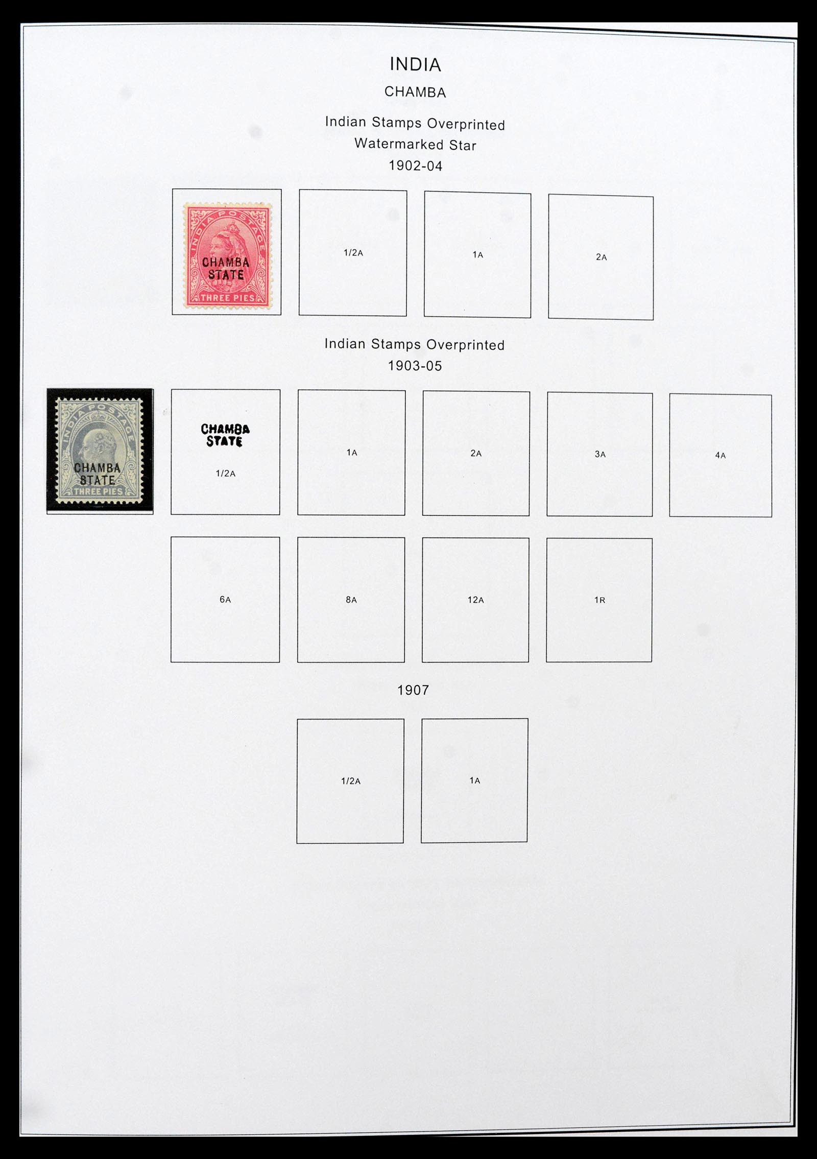 39379 0098 - Stamp collection 39379 India and States 1854-1968.