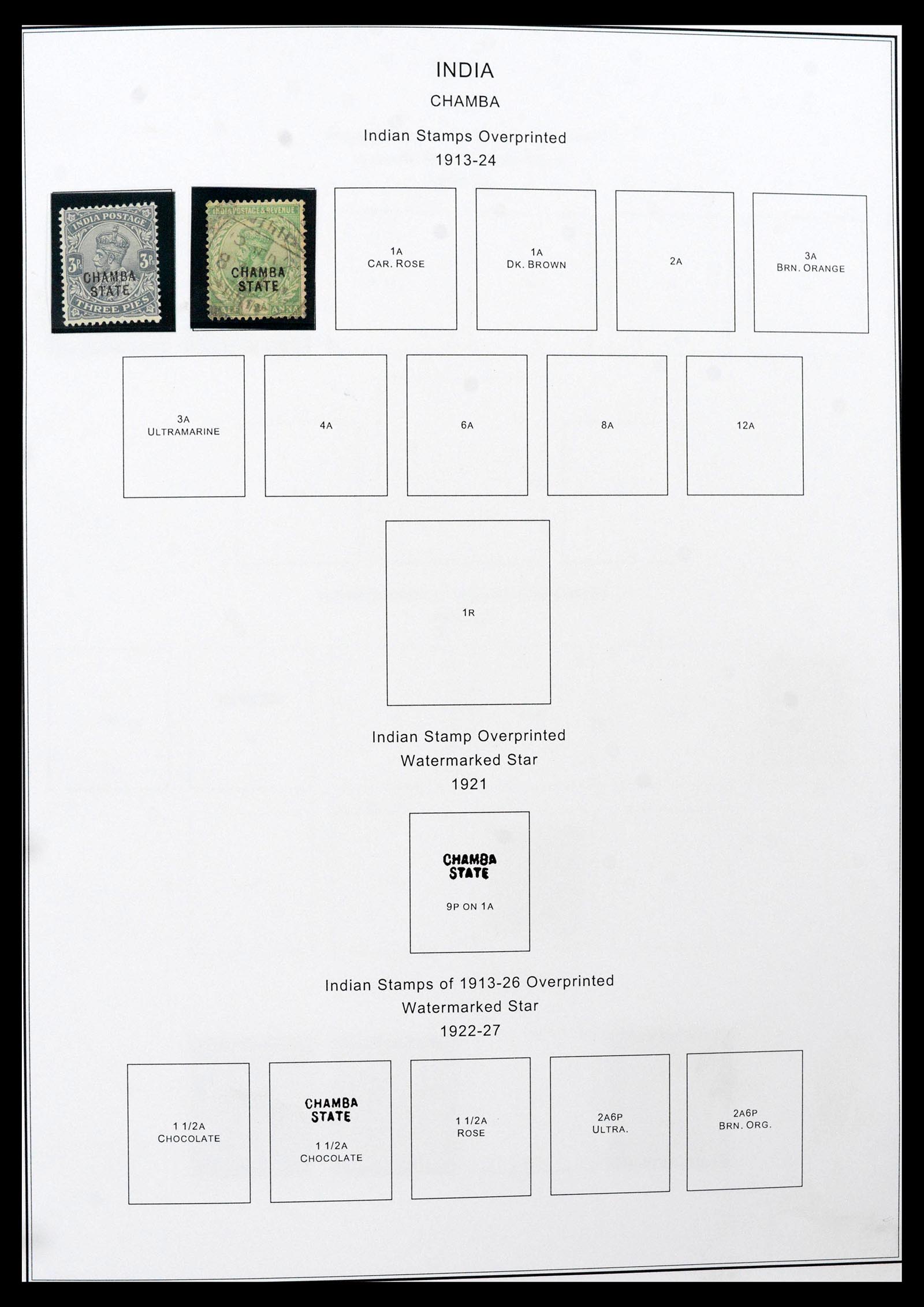 39379 0099 - Stamp collection 39379 India and States 1854-1968.