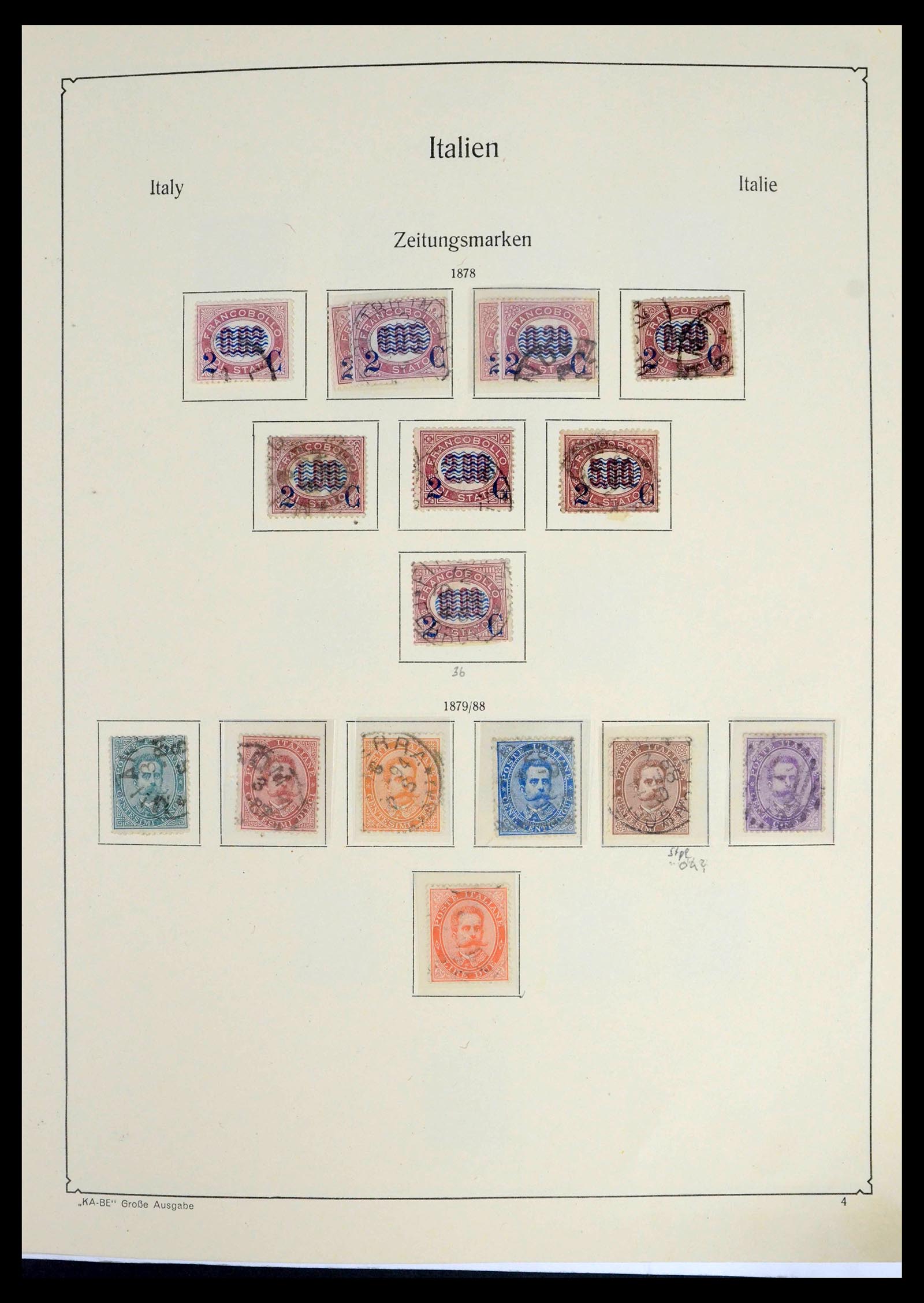 39380 0014 - Stamp collection 39380 Italy and territories 1852-1972.