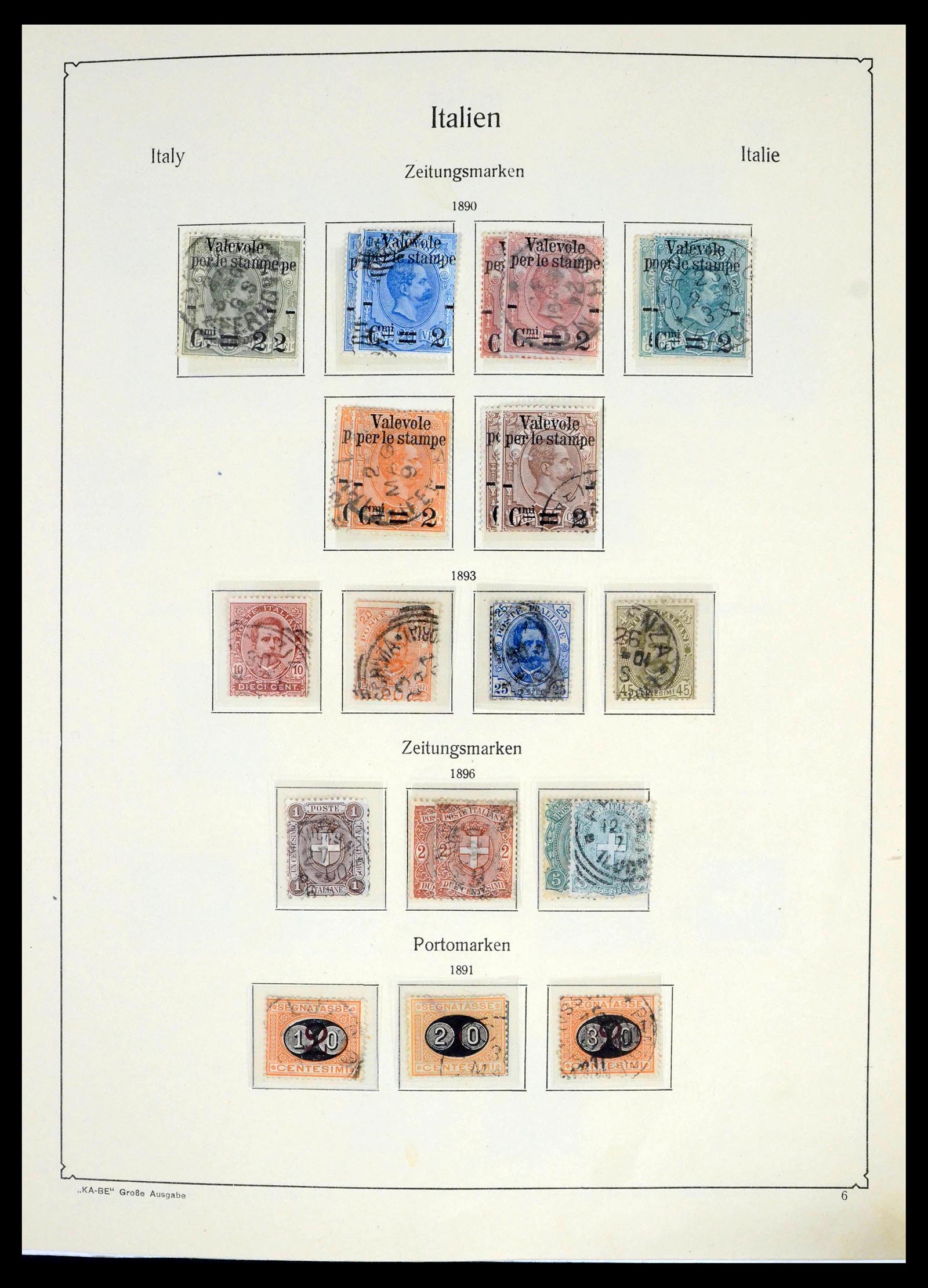 39380 0016 - Stamp collection 39380 Italy and territories 1852-1972.