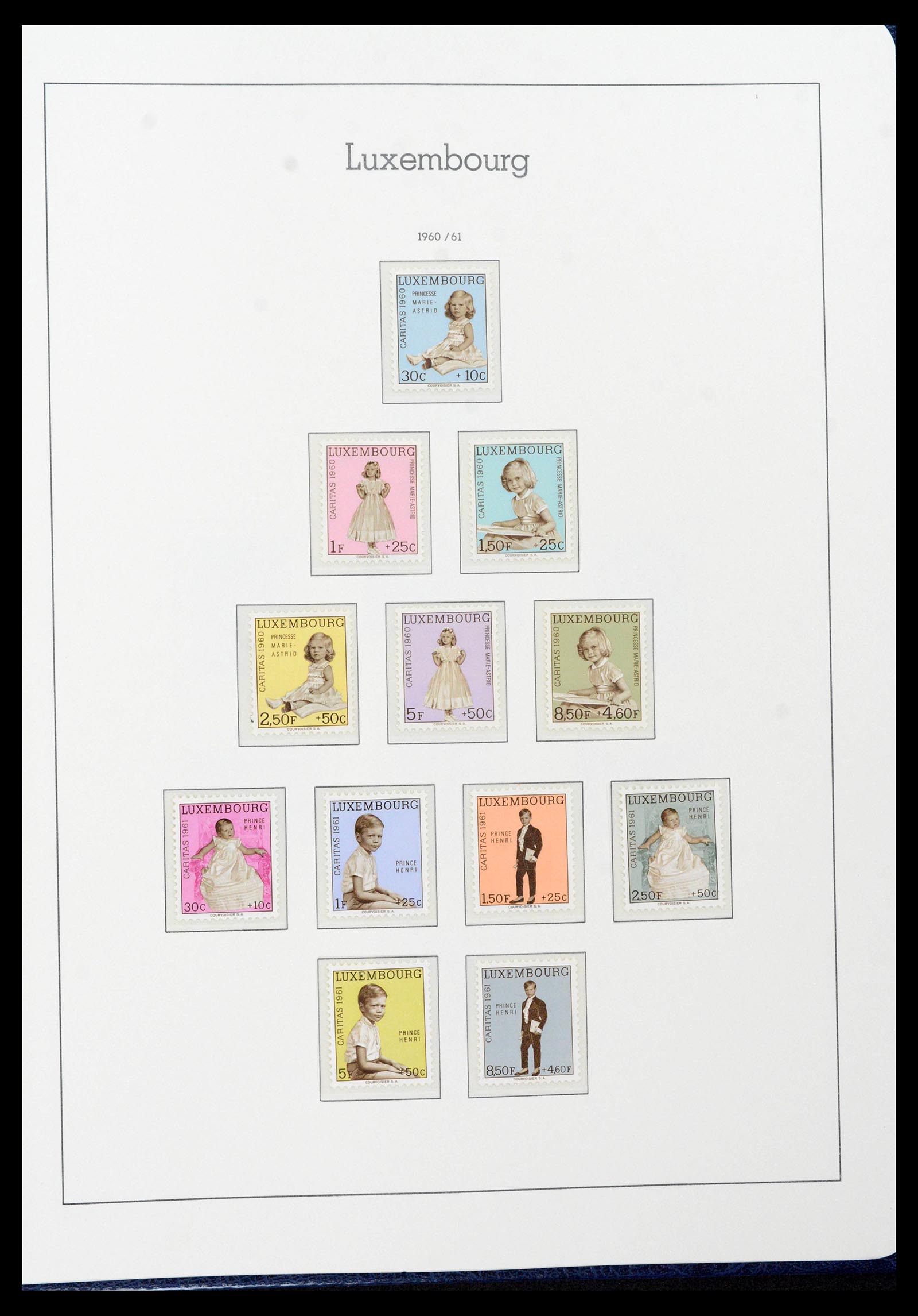 39383 0062 - Postzegelverzameling 39383 Luxemburg 1852-1990.