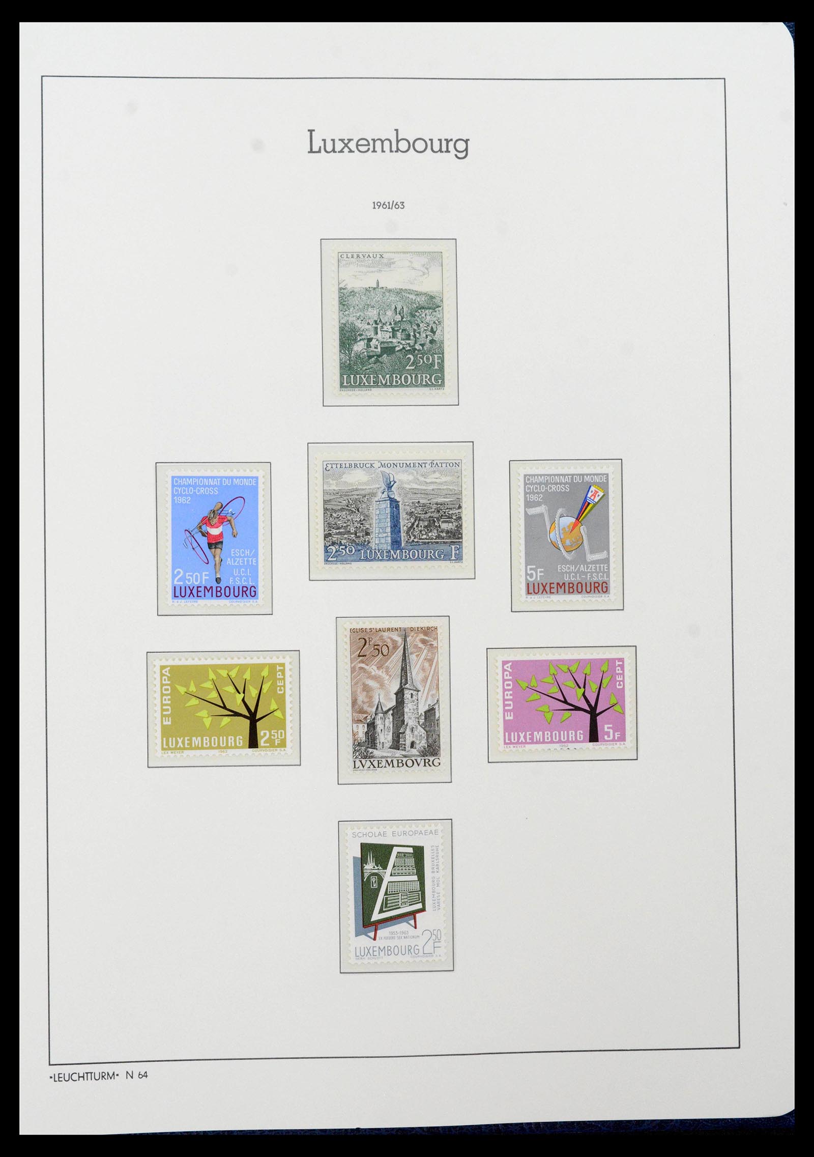 39383 0063 - Postzegelverzameling 39383 Luxemburg 1852-1990.