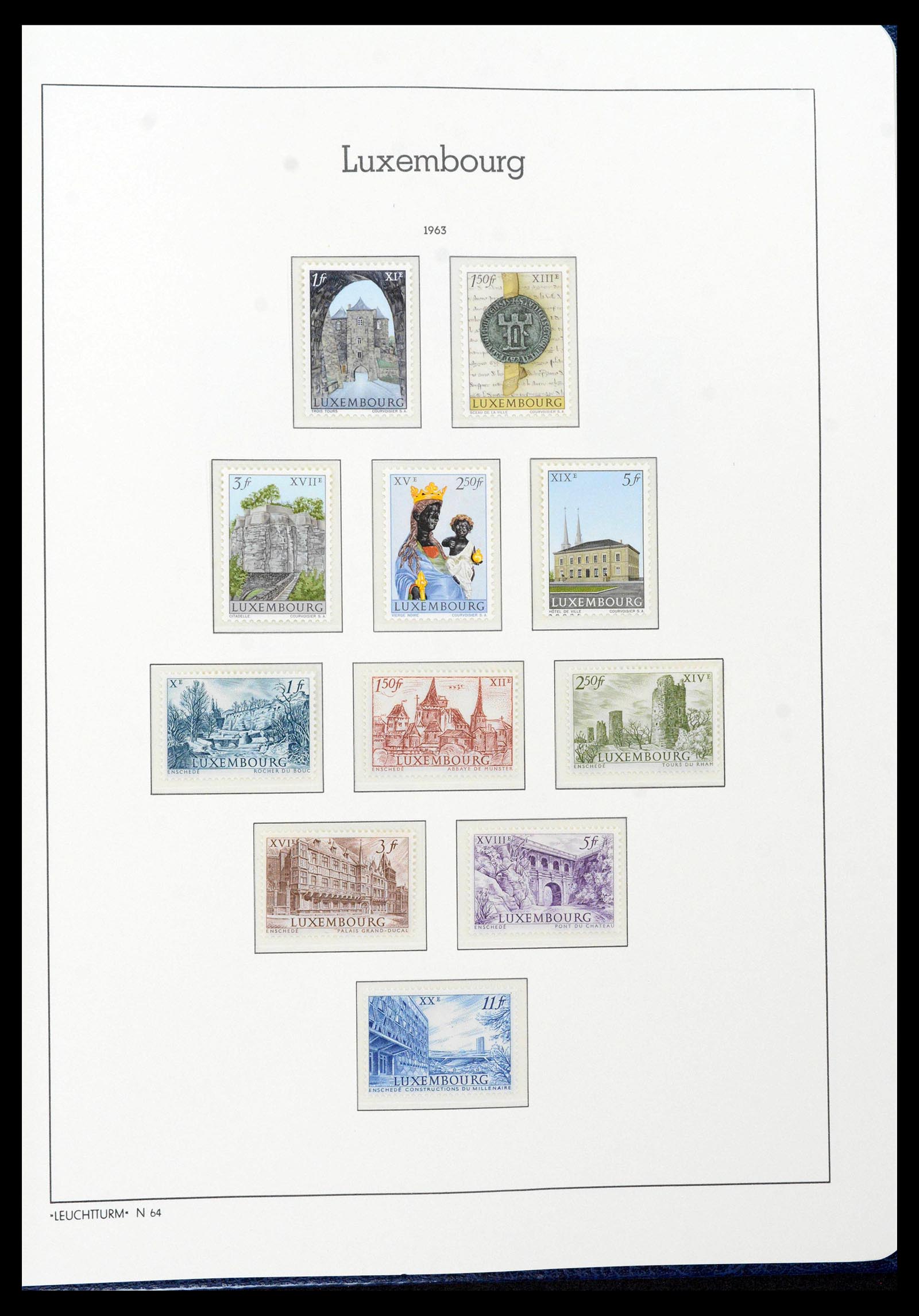 39383 0065 - Postzegelverzameling 39383 Luxemburg 1852-1990.