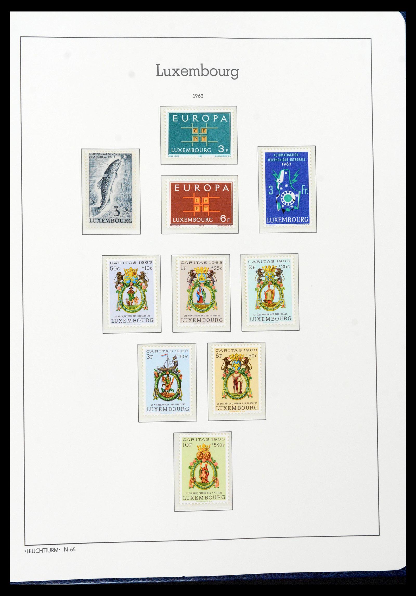 39383 0066 - Postzegelverzameling 39383 Luxemburg 1852-1990.