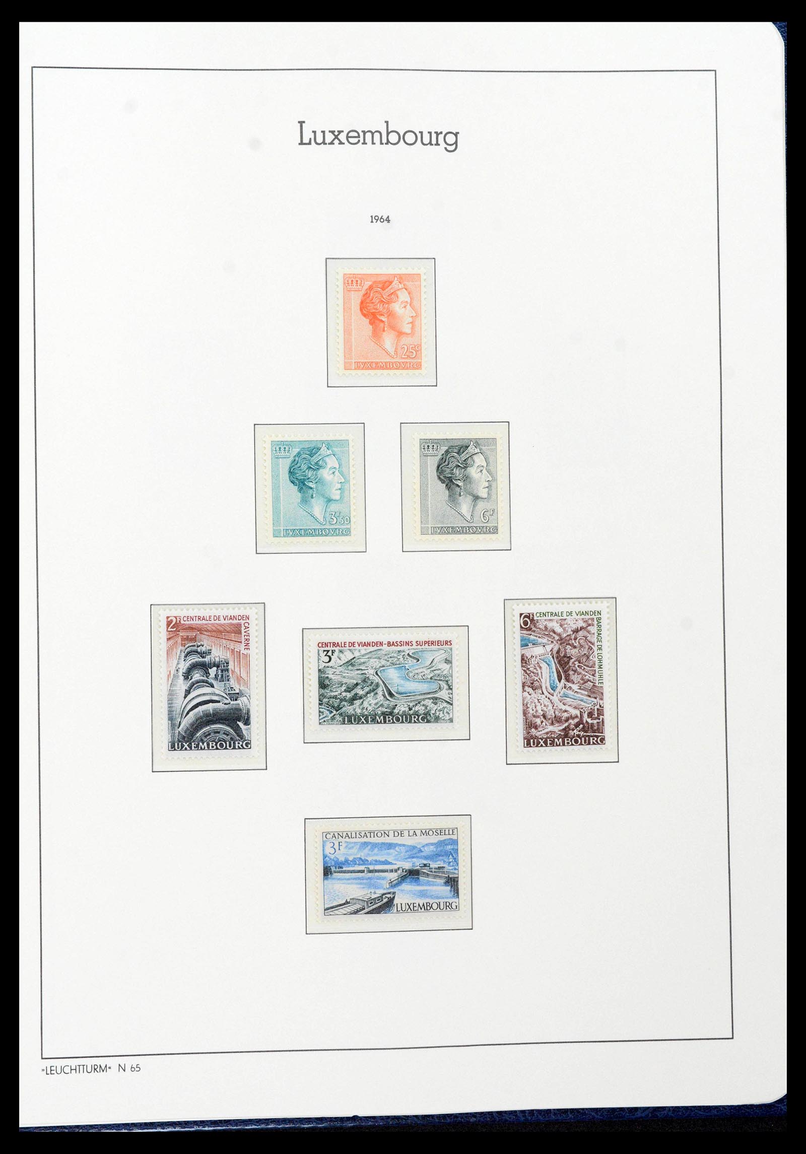 39383 0067 - Postzegelverzameling 39383 Luxemburg 1852-1990.