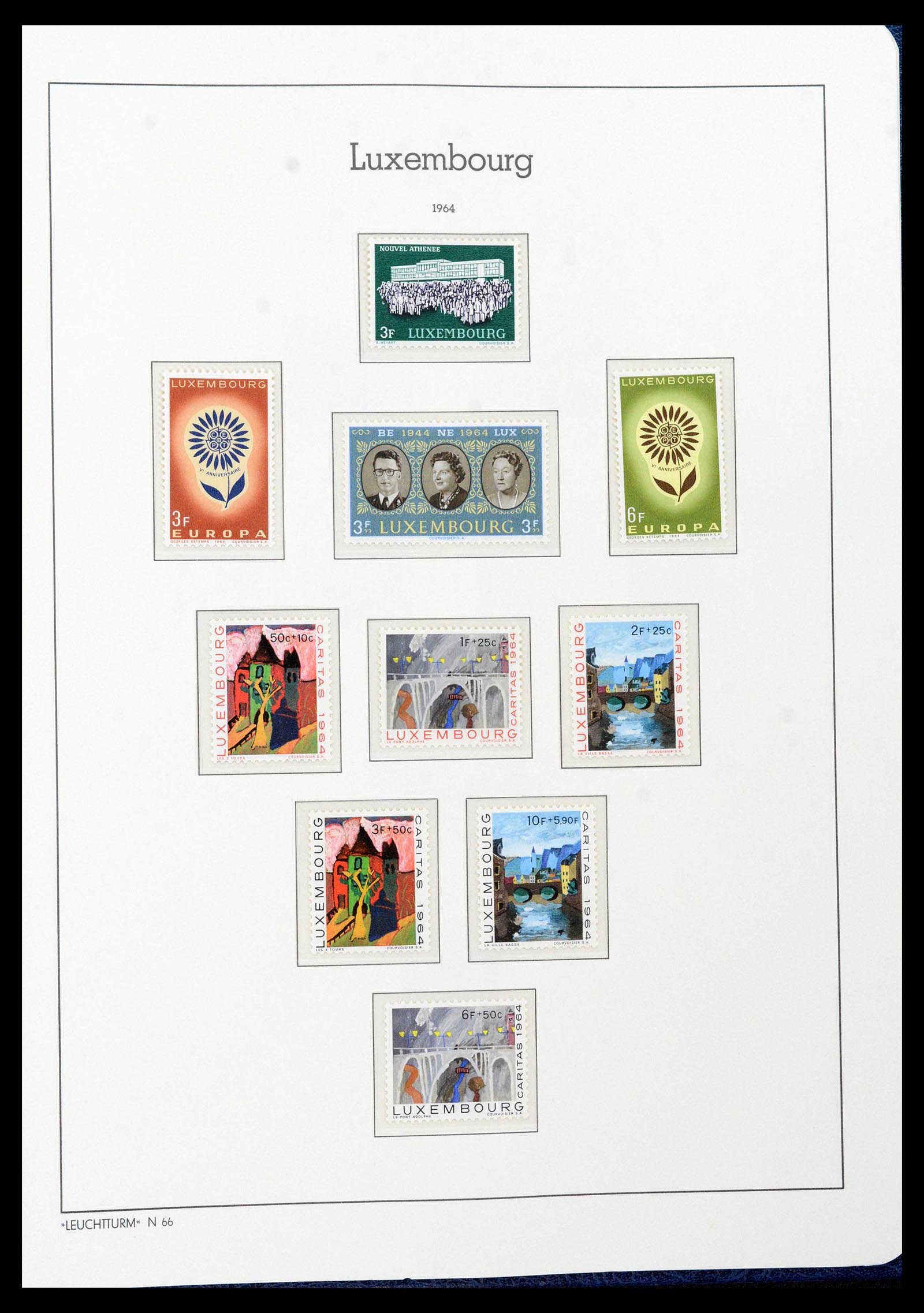 39383 0068 - Postzegelverzameling 39383 Luxemburg 1852-1990.
