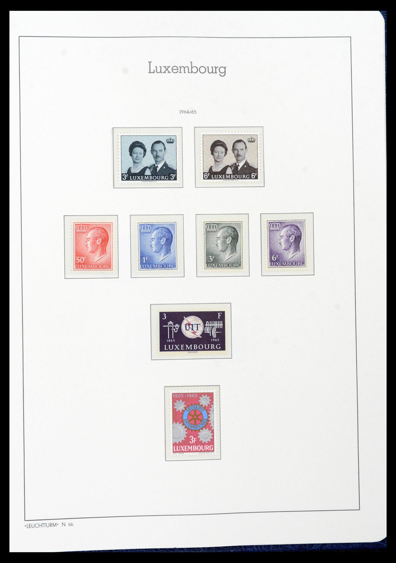 39383 0069 - Postzegelverzameling 39383 Luxemburg 1852-1990.