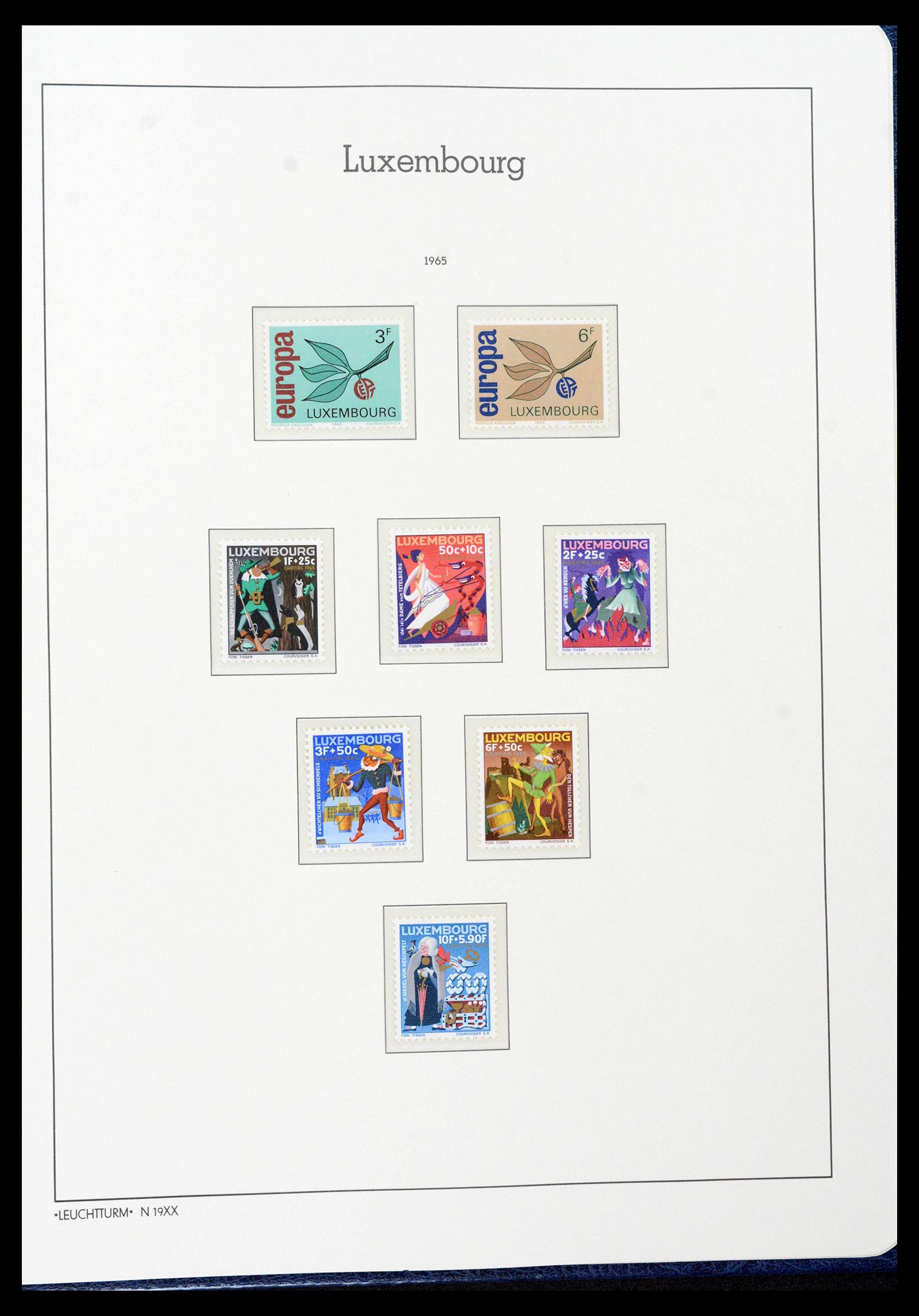 39383 0070 - Postzegelverzameling 39383 Luxemburg 1852-1990.