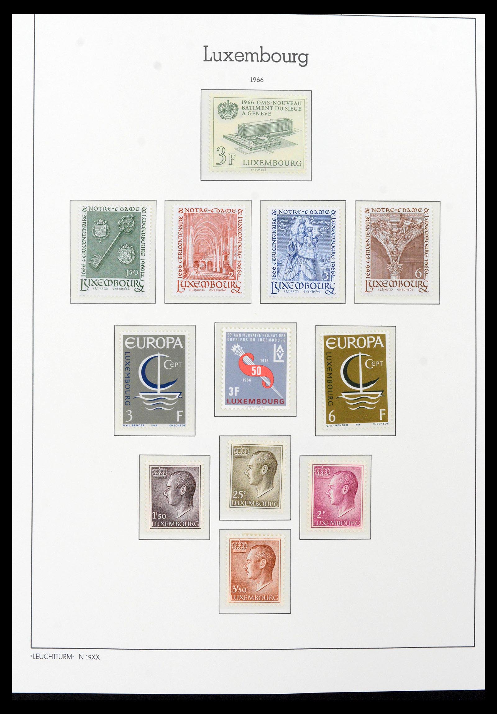 39383 0071 - Postzegelverzameling 39383 Luxemburg 1852-1990.