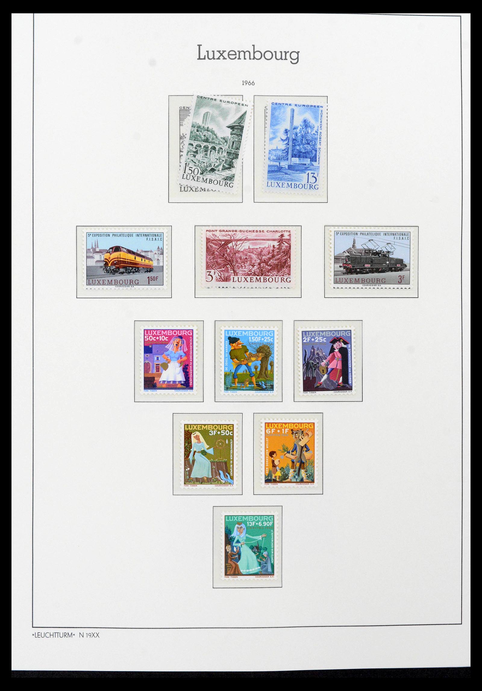 39383 0072 - Postzegelverzameling 39383 Luxemburg 1852-1990.