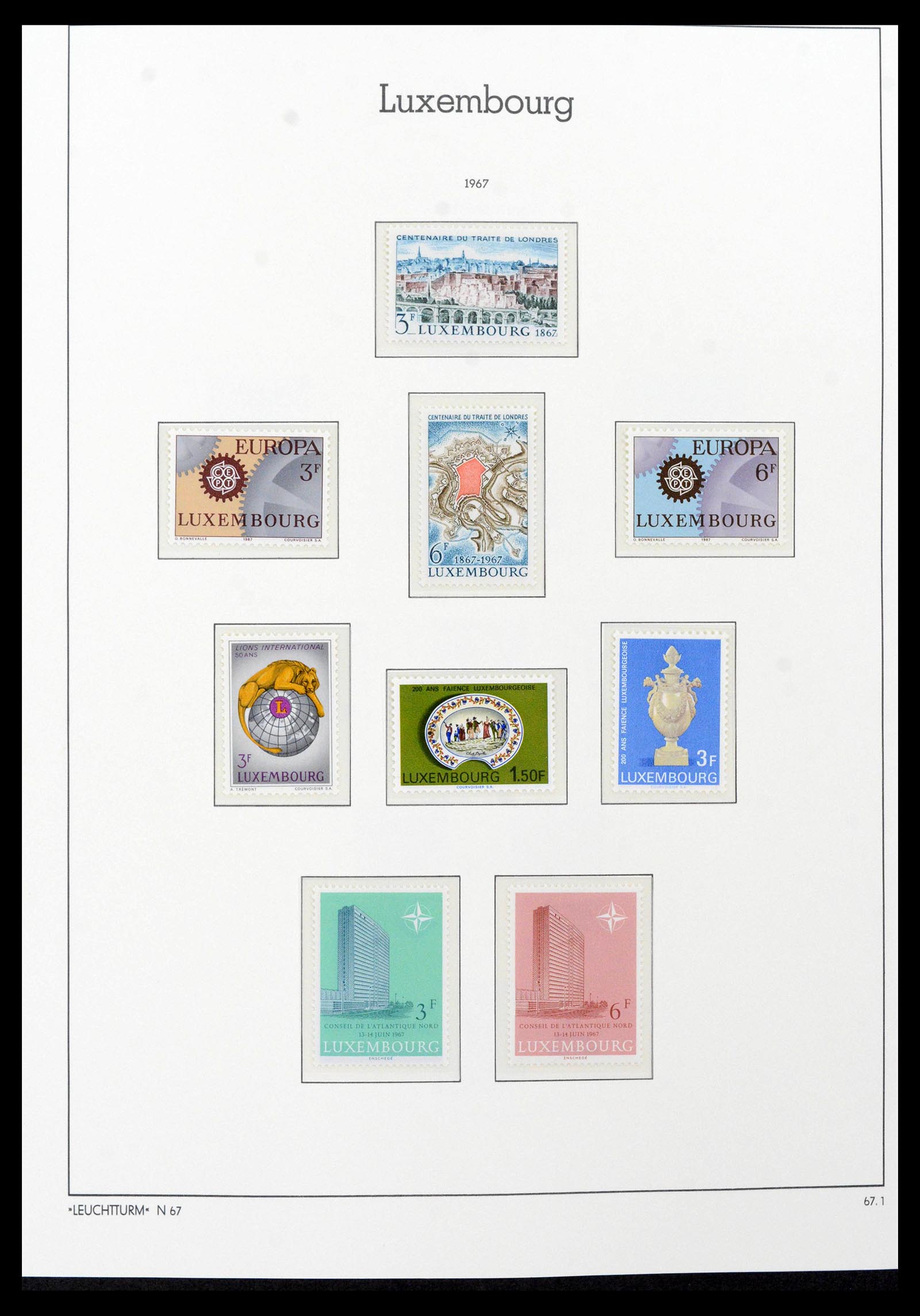 39383 0073 - Postzegelverzameling 39383 Luxemburg 1852-1990.