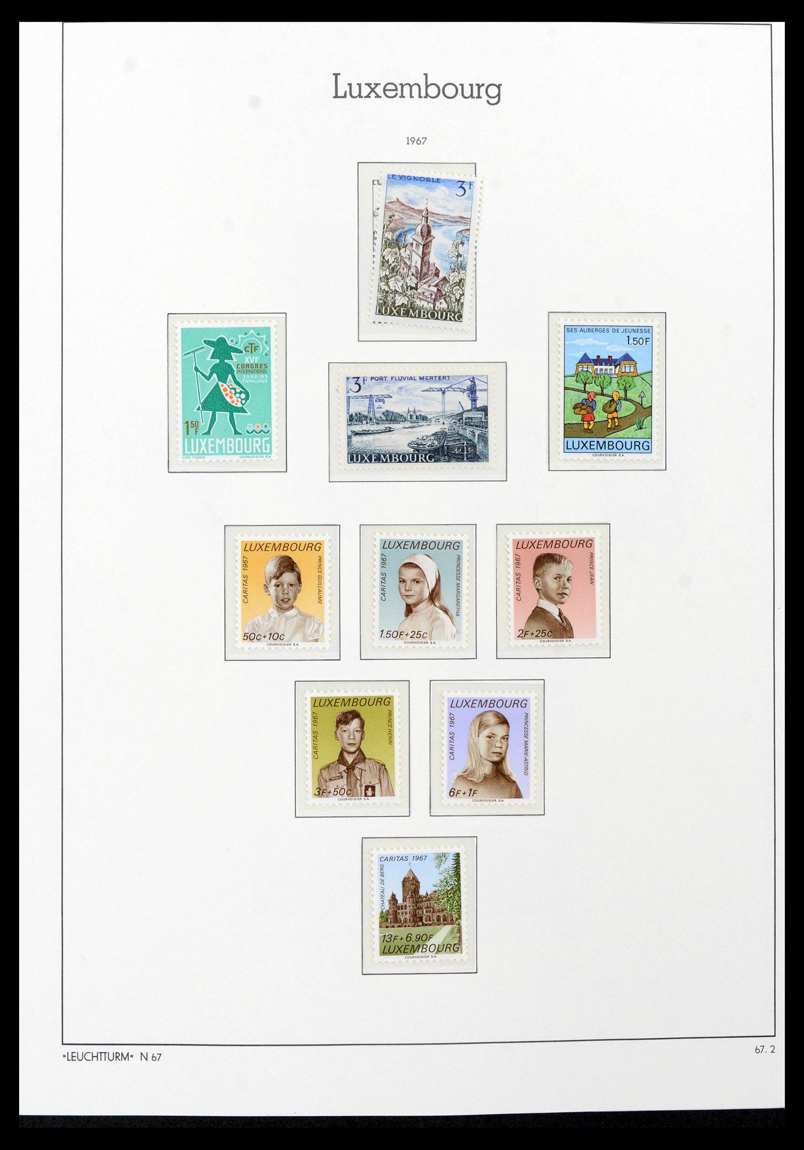 39383 0074 - Postzegelverzameling 39383 Luxemburg 1852-1990.