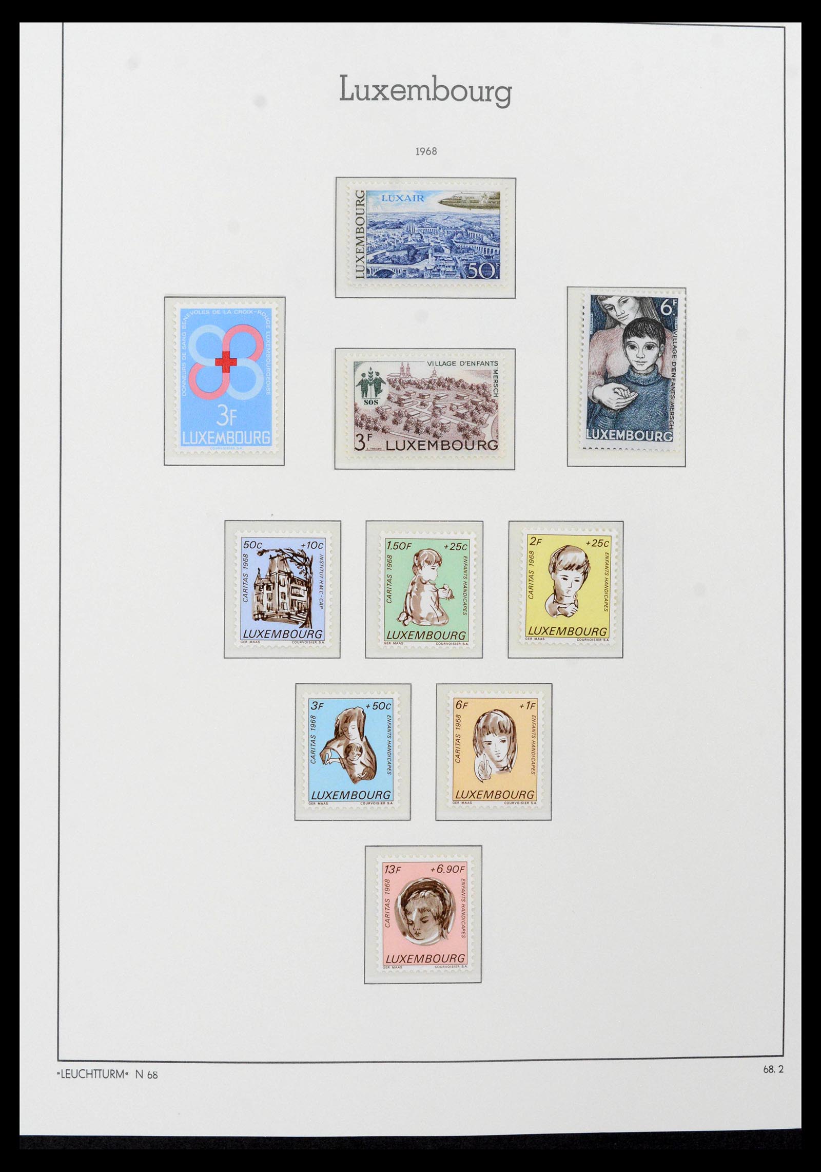 39383 0076 - Postzegelverzameling 39383 Luxemburg 1852-1990.