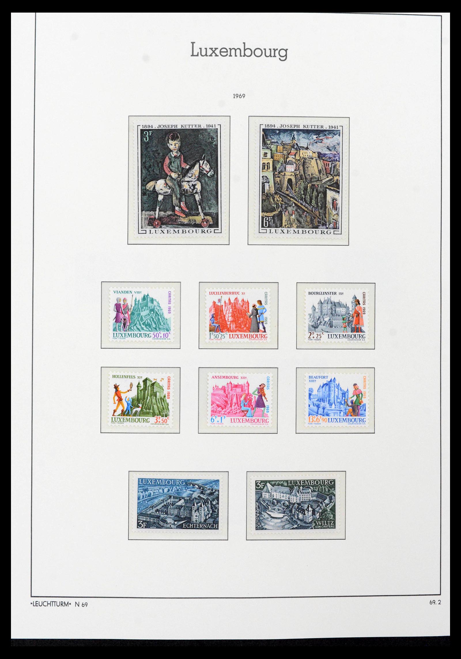 39383 0078 - Postzegelverzameling 39383 Luxemburg 1852-1990.