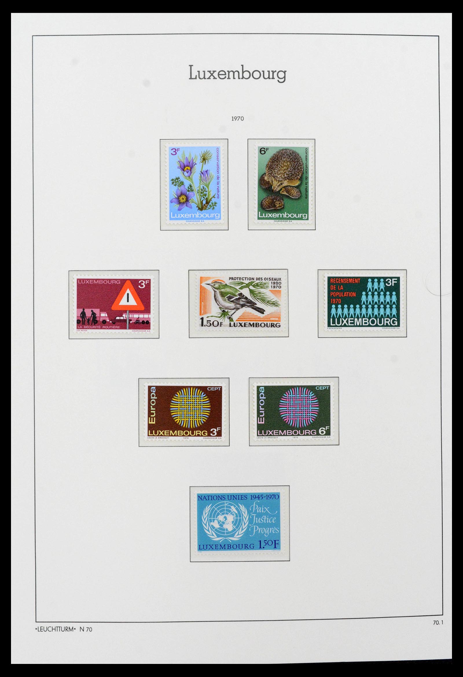 39383 0079 - Postzegelverzameling 39383 Luxemburg 1852-1990.