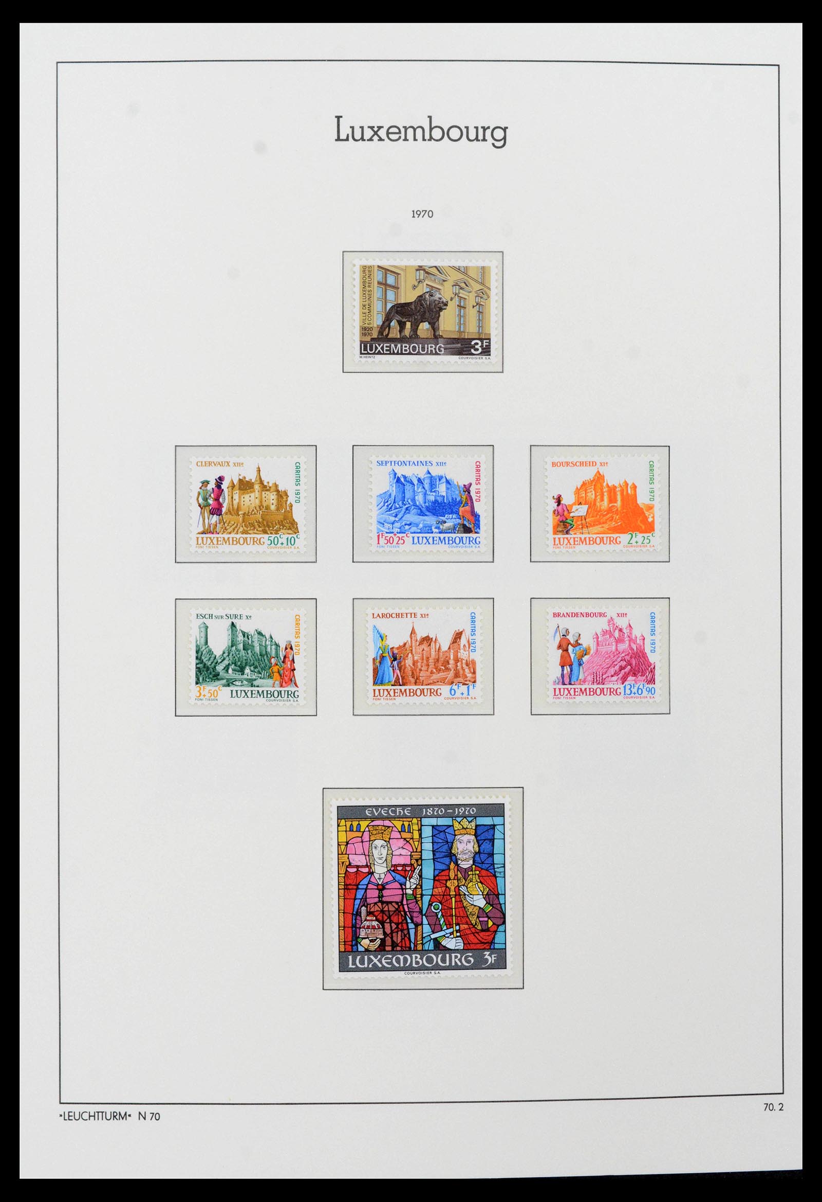 39383 0080 - Postzegelverzameling 39383 Luxemburg 1852-1990.