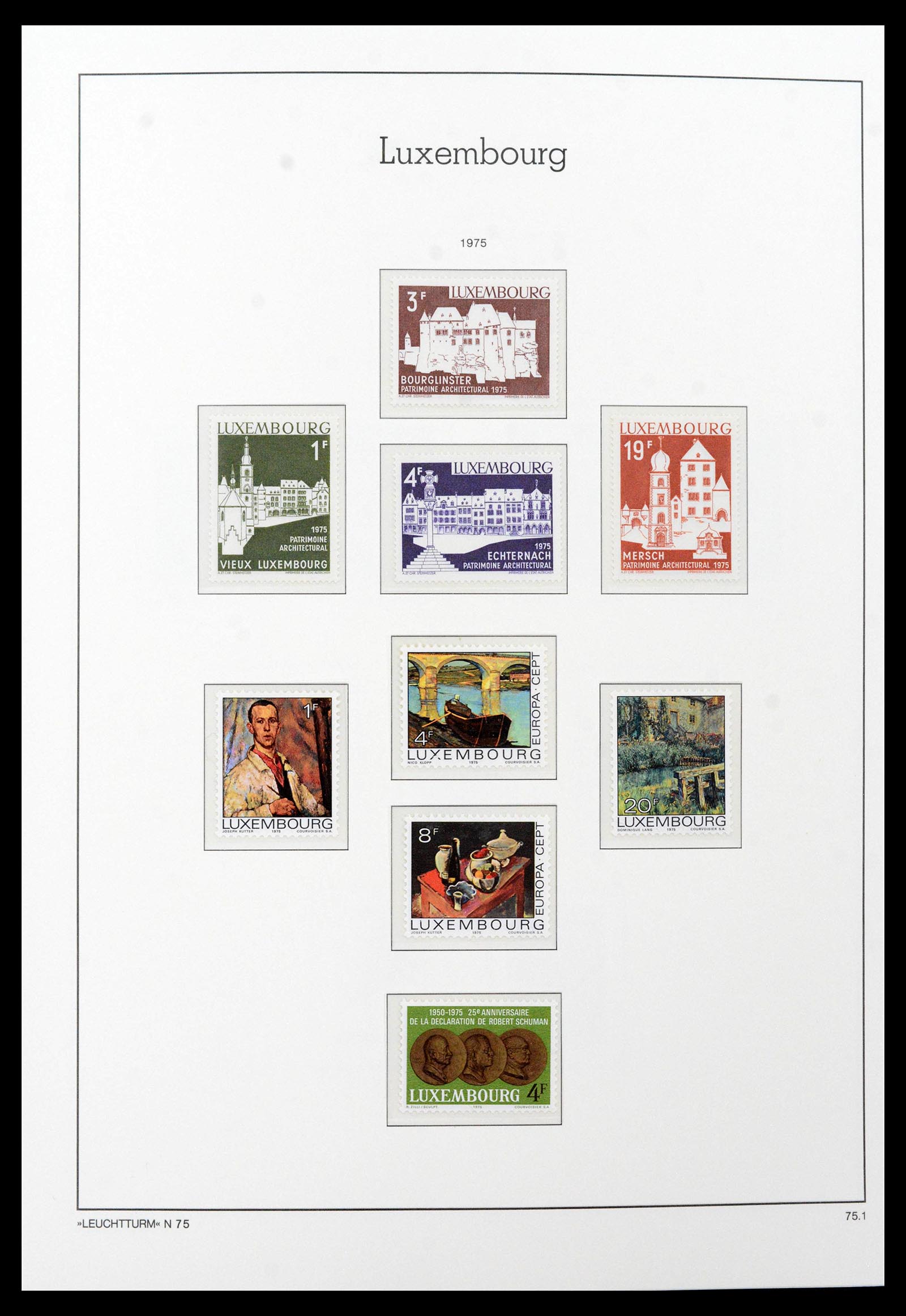 39383 0091 - Stamp collection 39383 Luxembourg 1852-1990.