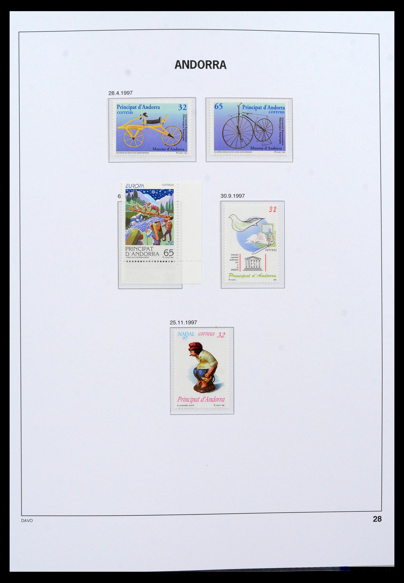39388 0021 - Postzegelverzameling 39388 Spaans Andorra 1928-2019!