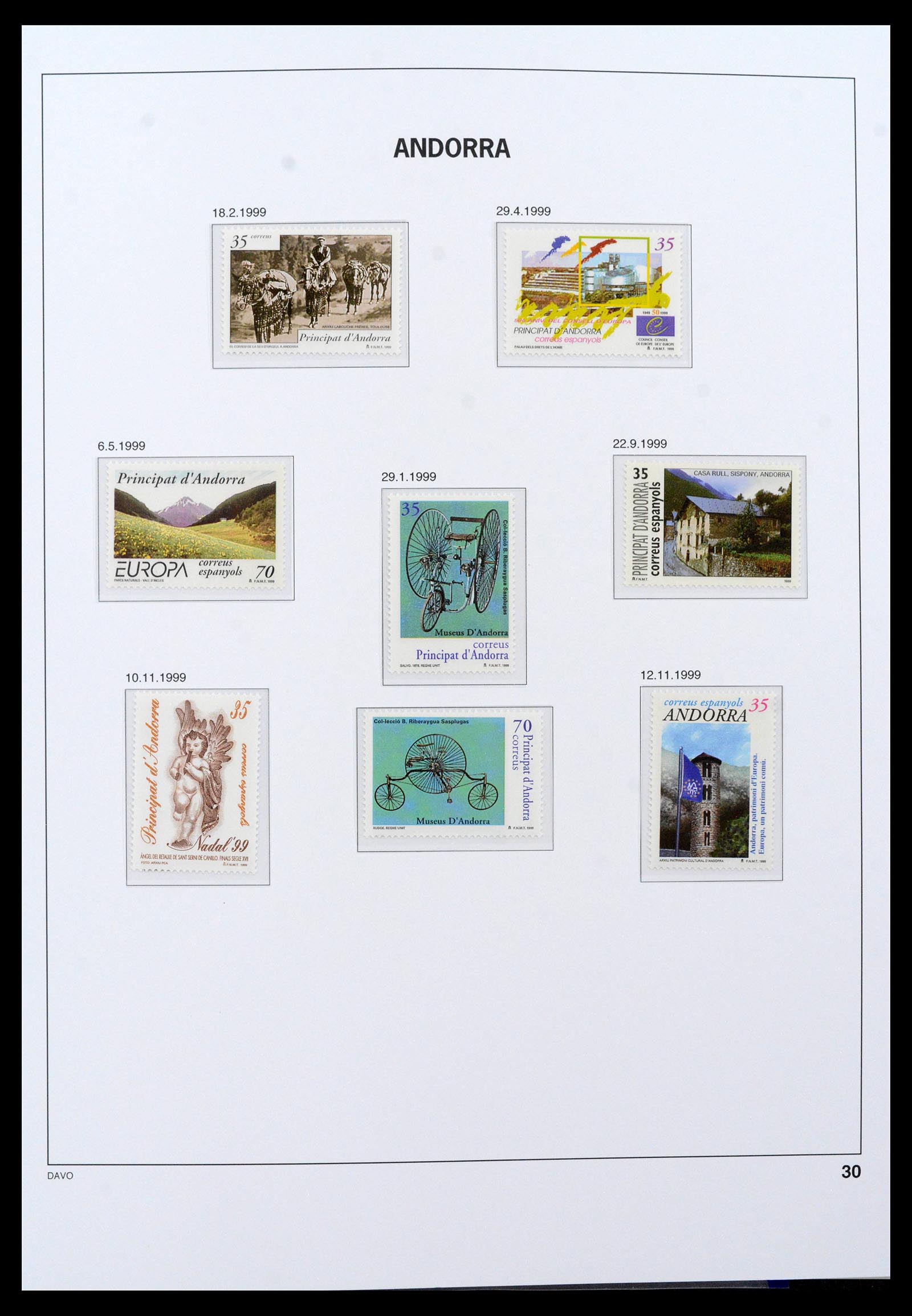 39388 0023 - Postzegelverzameling 39388 Spaans Andorra 1928-2019!