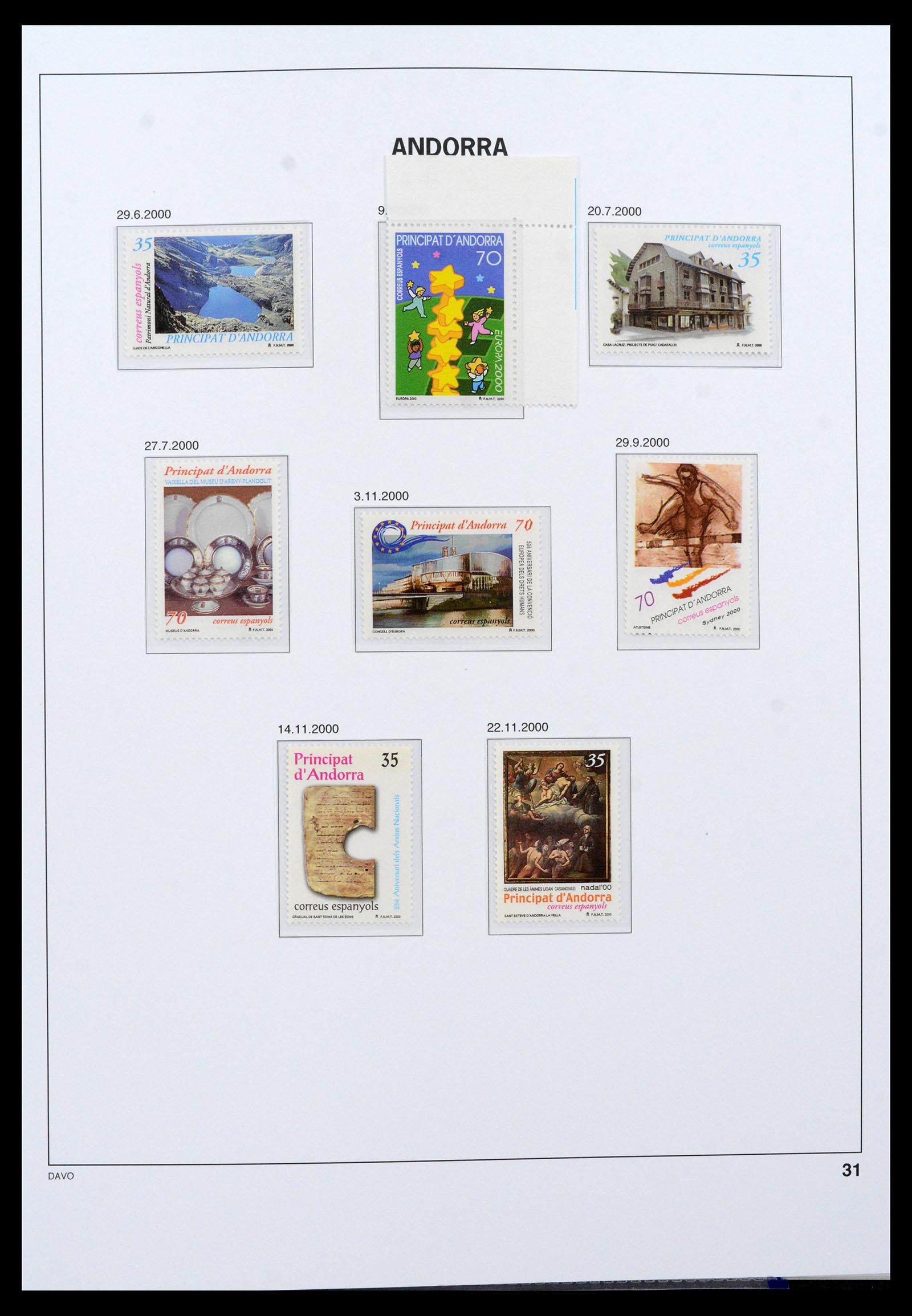 39388 0024 - Postzegelverzameling 39388 Spaans Andorra 1928-2019!