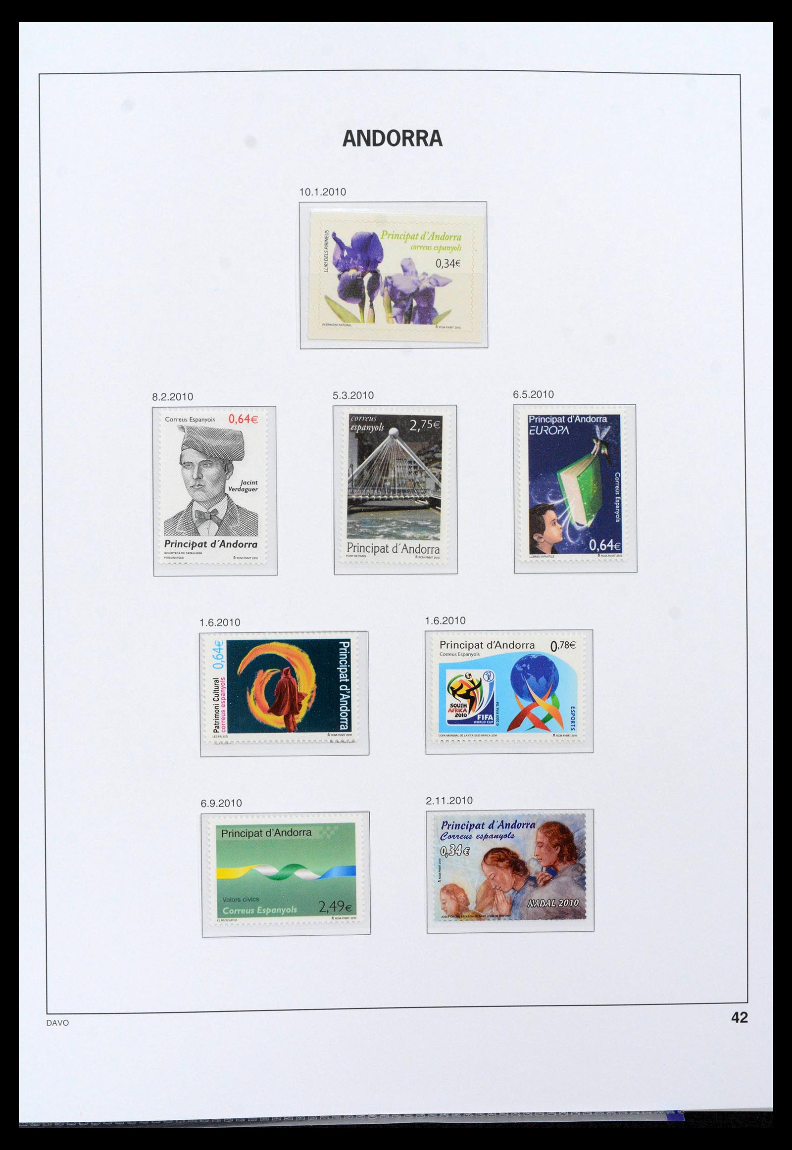 39388 0035 - Postzegelverzameling 39388 Spaans Andorra 1928-2019!