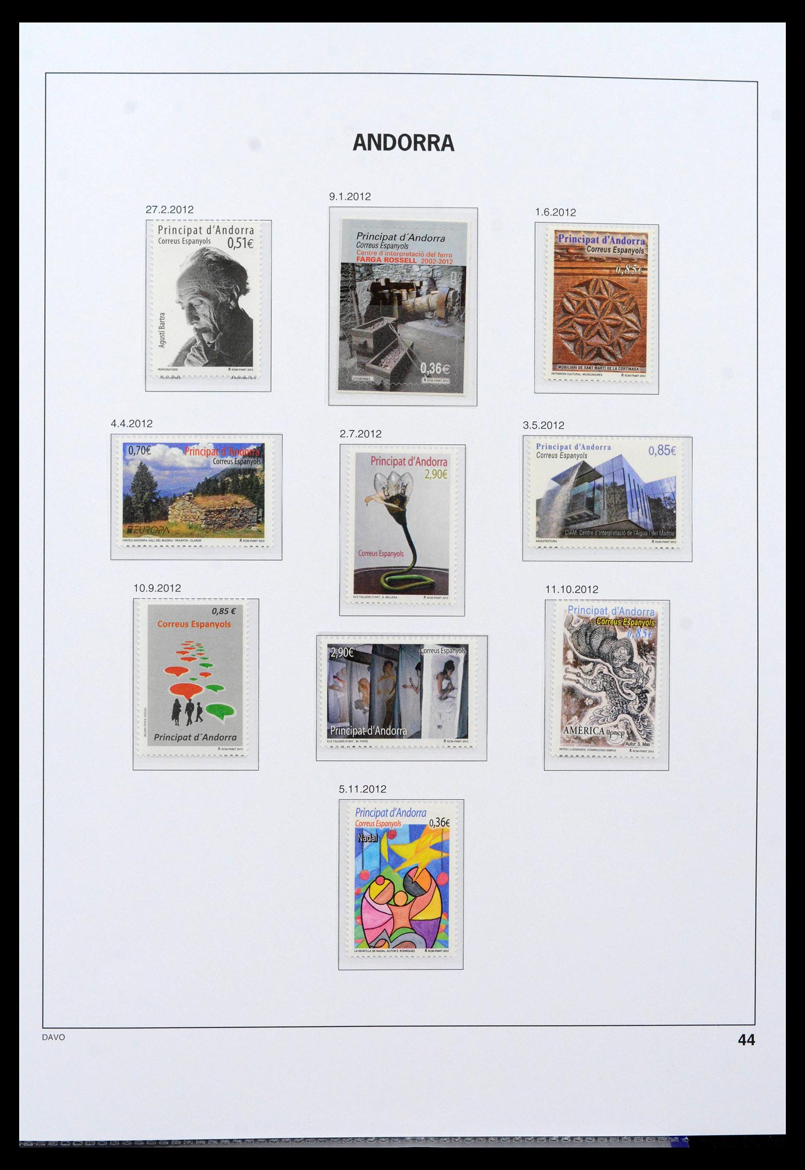 39388 0037 - Postzegelverzameling 39388 Spaans Andorra 1928-2019!