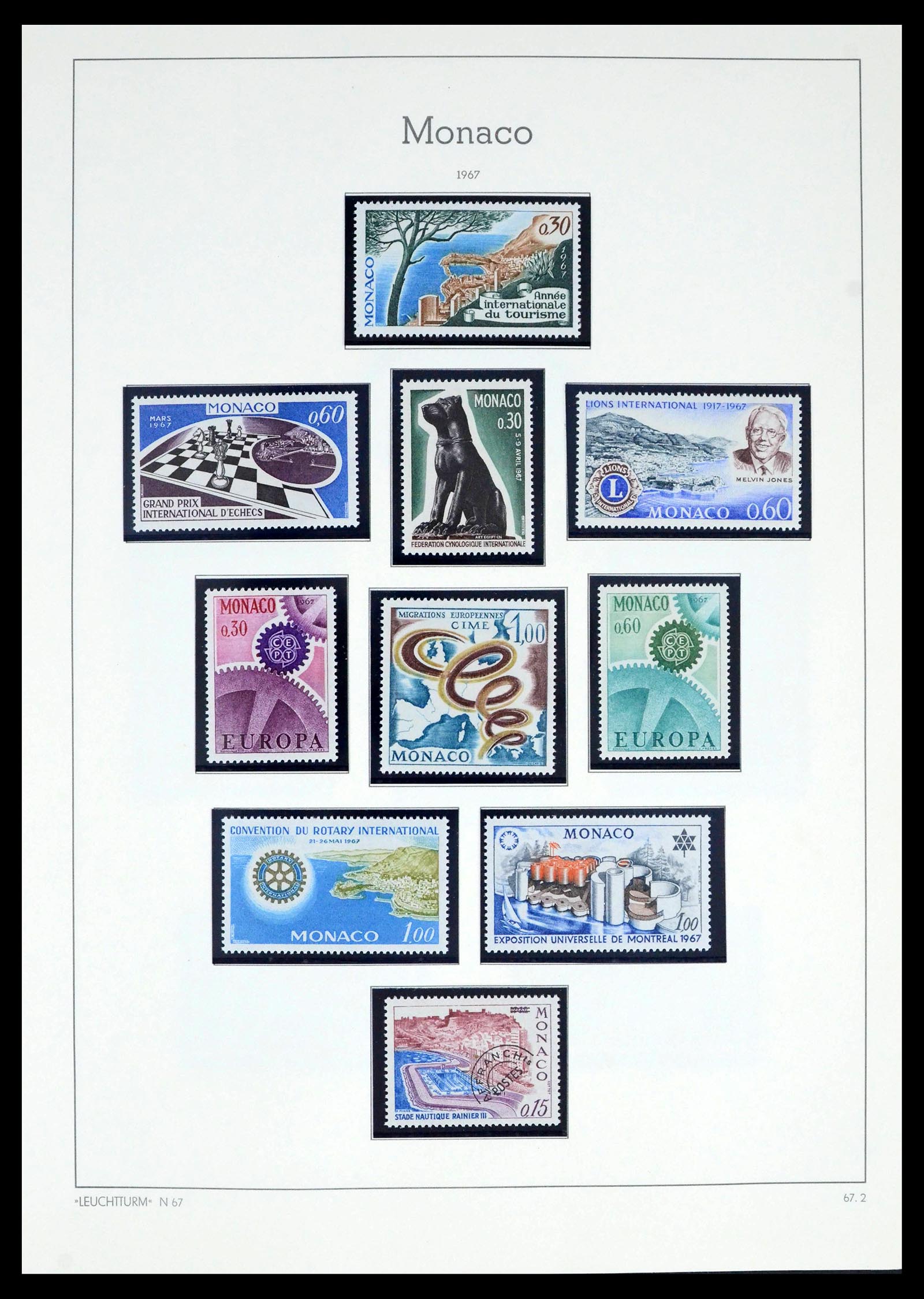 39392 0089 - Postzegelverzameling 39392 Monaco 1885-1999.