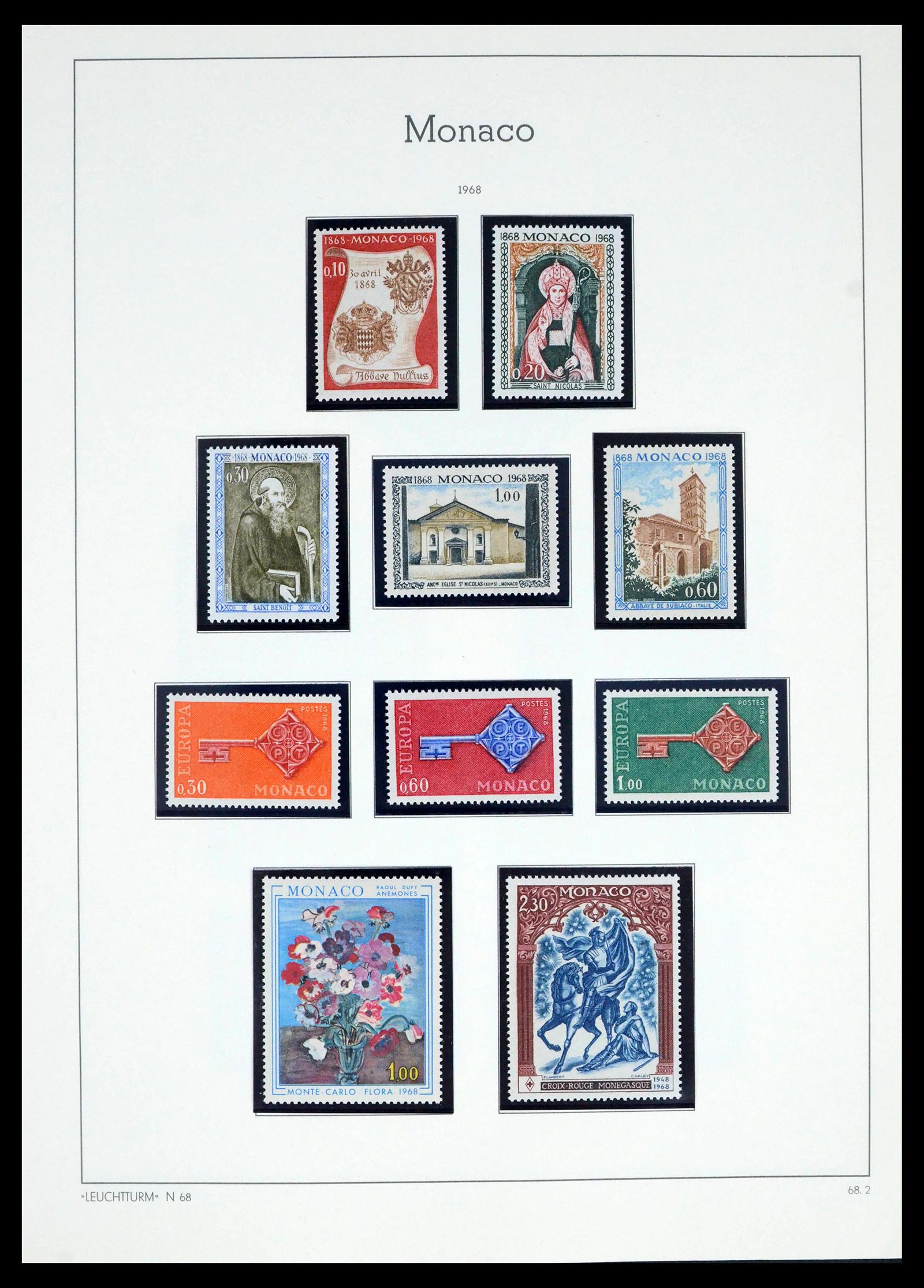 39392 0092 - Postzegelverzameling 39392 Monaco 1885-1999.