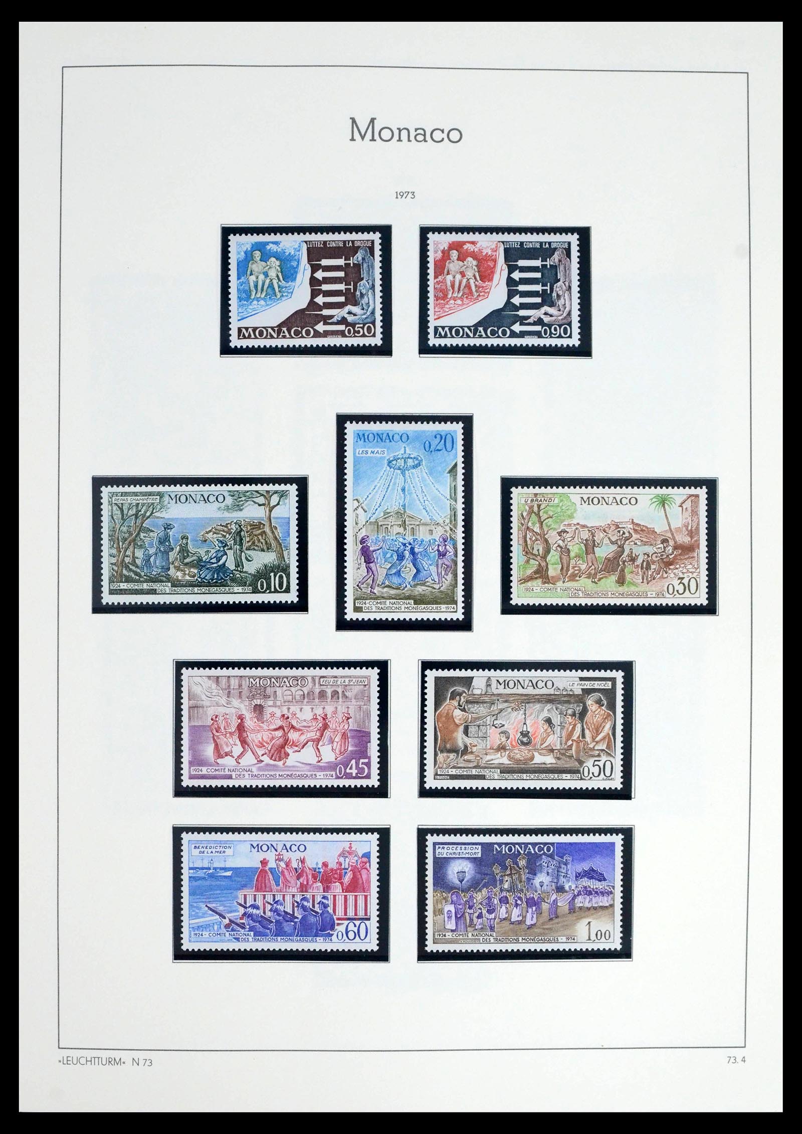 39392 0116 - Postzegelverzameling 39392 Monaco 1885-1999.