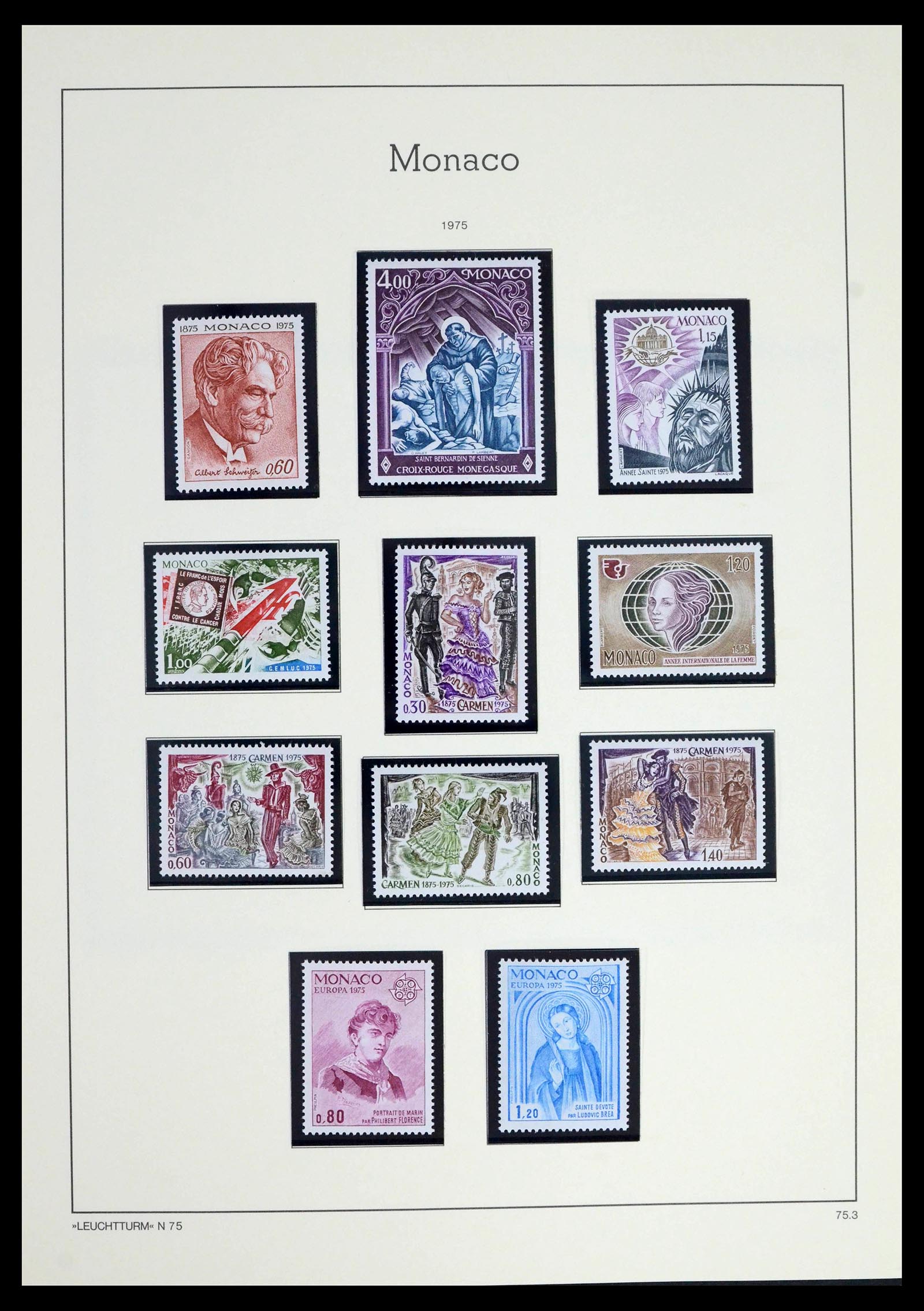 39392 0126 - Postzegelverzameling 39392 Monaco 1885-1999.