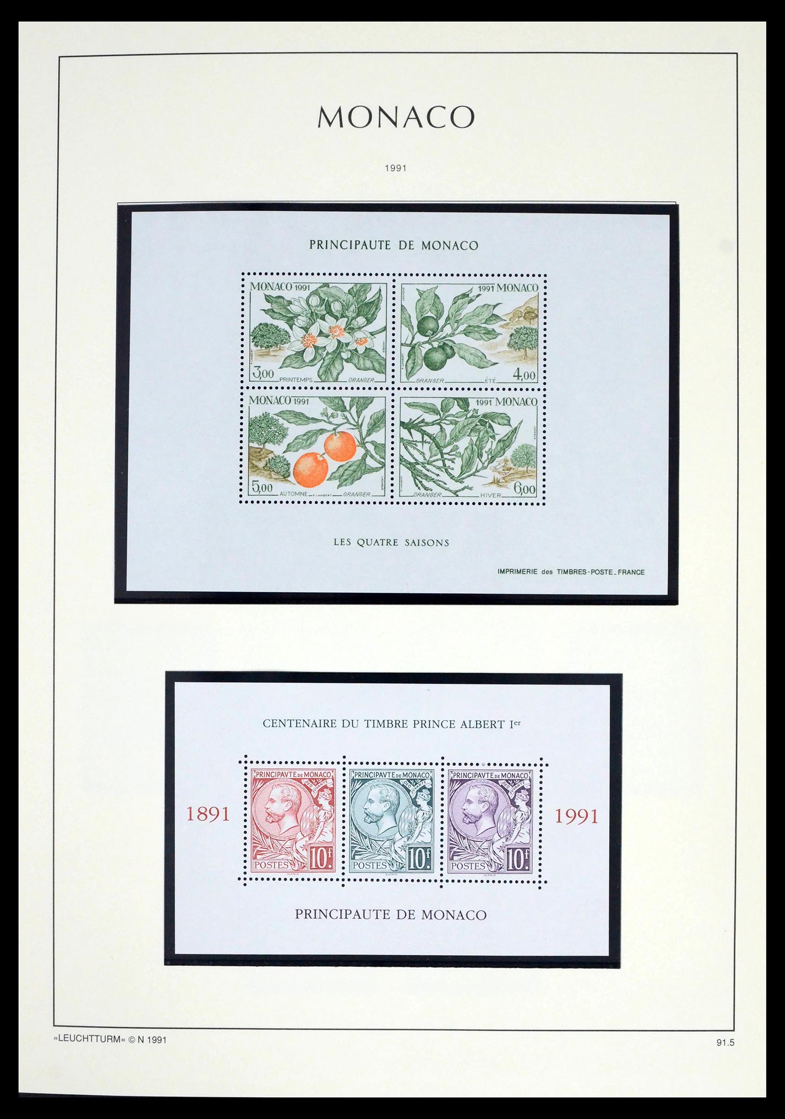 39392 0246 - Postzegelverzameling 39392 Monaco 1885-1999.