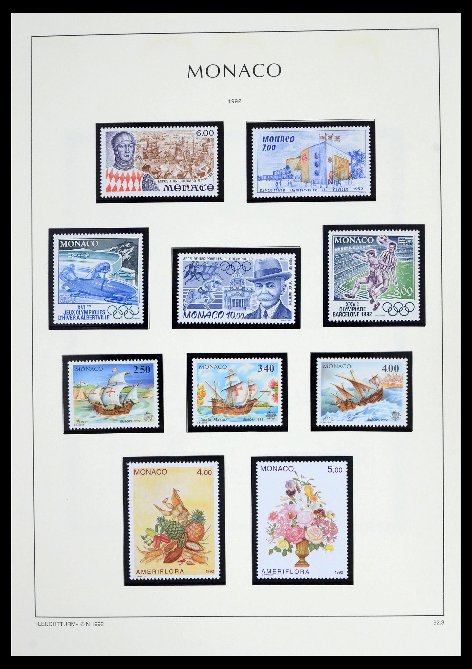 39392 0252 - Postzegelverzameling 39392 Monaco 1885-1999.