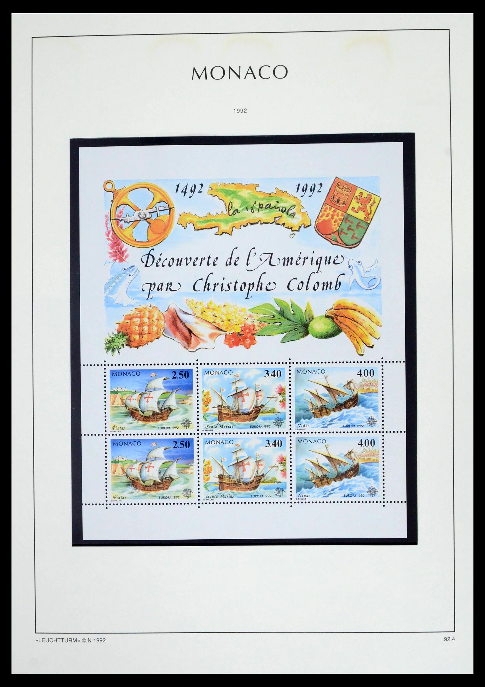 39392 0253 - Postzegelverzameling 39392 Monaco 1885-1999.
