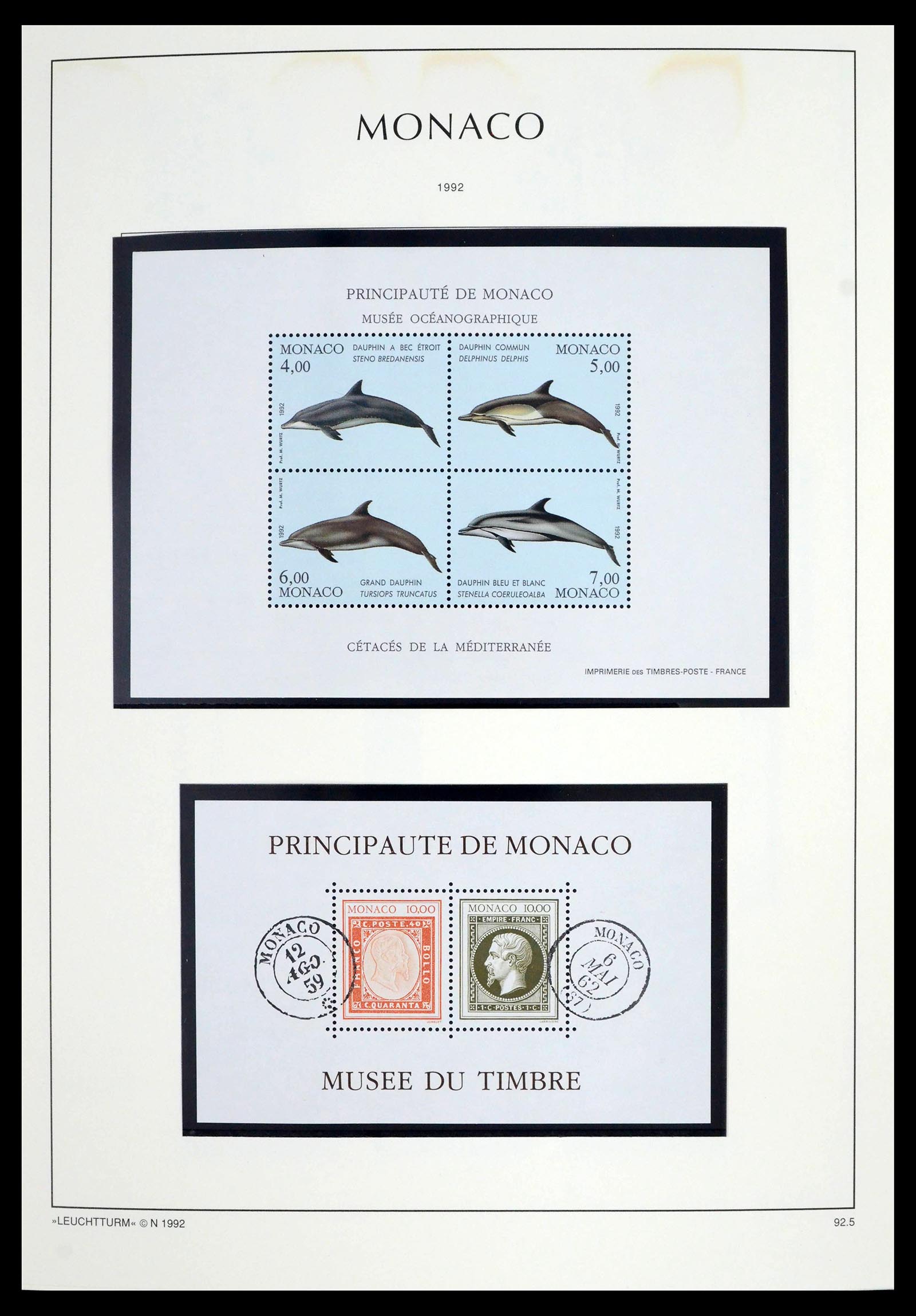 39392 0254 - Postzegelverzameling 39392 Monaco 1885-1999.