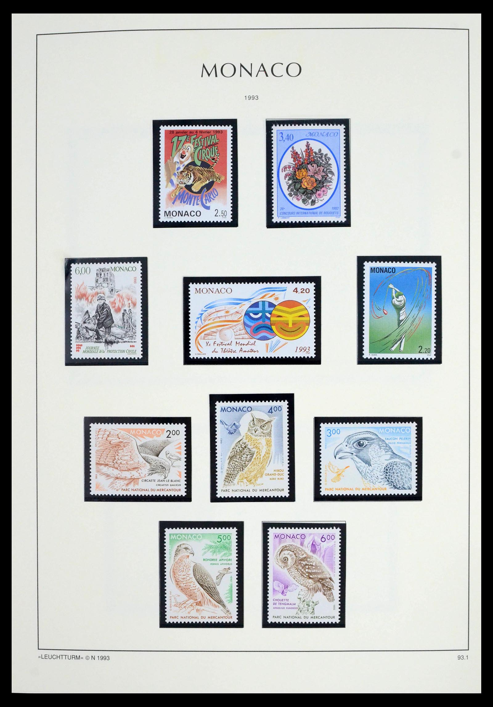 39392 0258 - Postzegelverzameling 39392 Monaco 1885-1999.