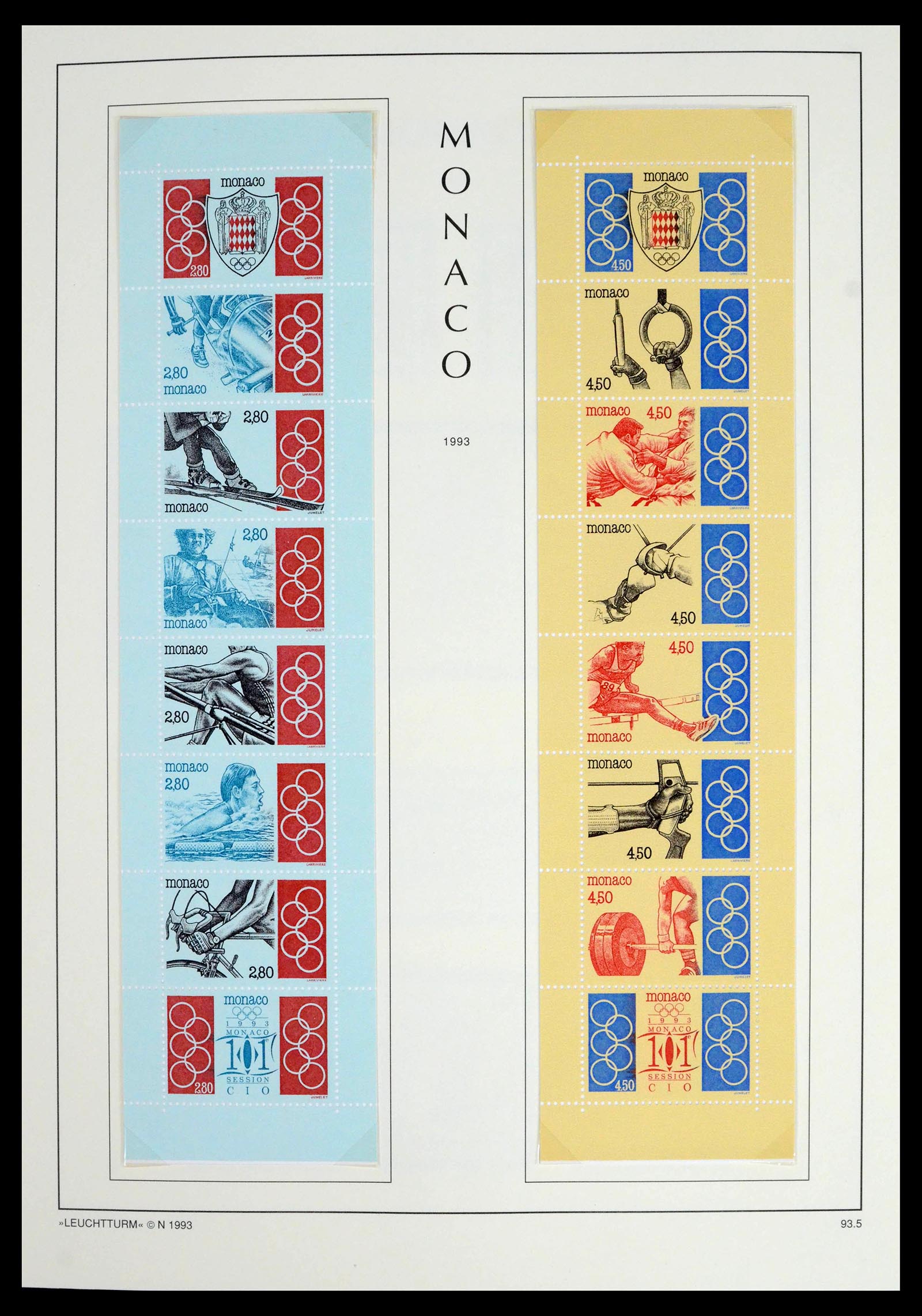 39392 0264 - Postzegelverzameling 39392 Monaco 1885-1999.