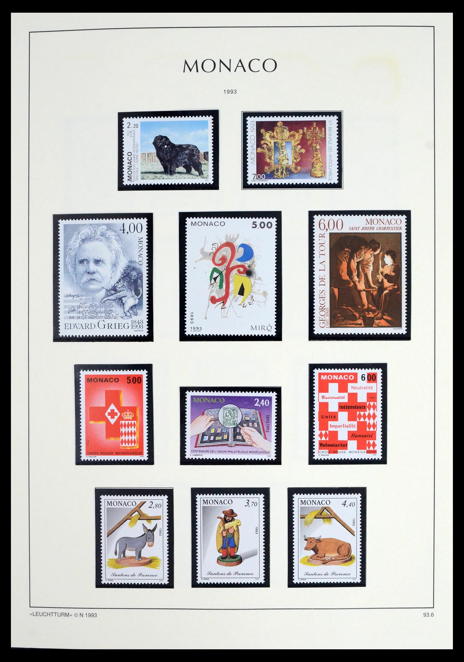 39392 0265 - Postzegelverzameling 39392 Monaco 1885-1999.