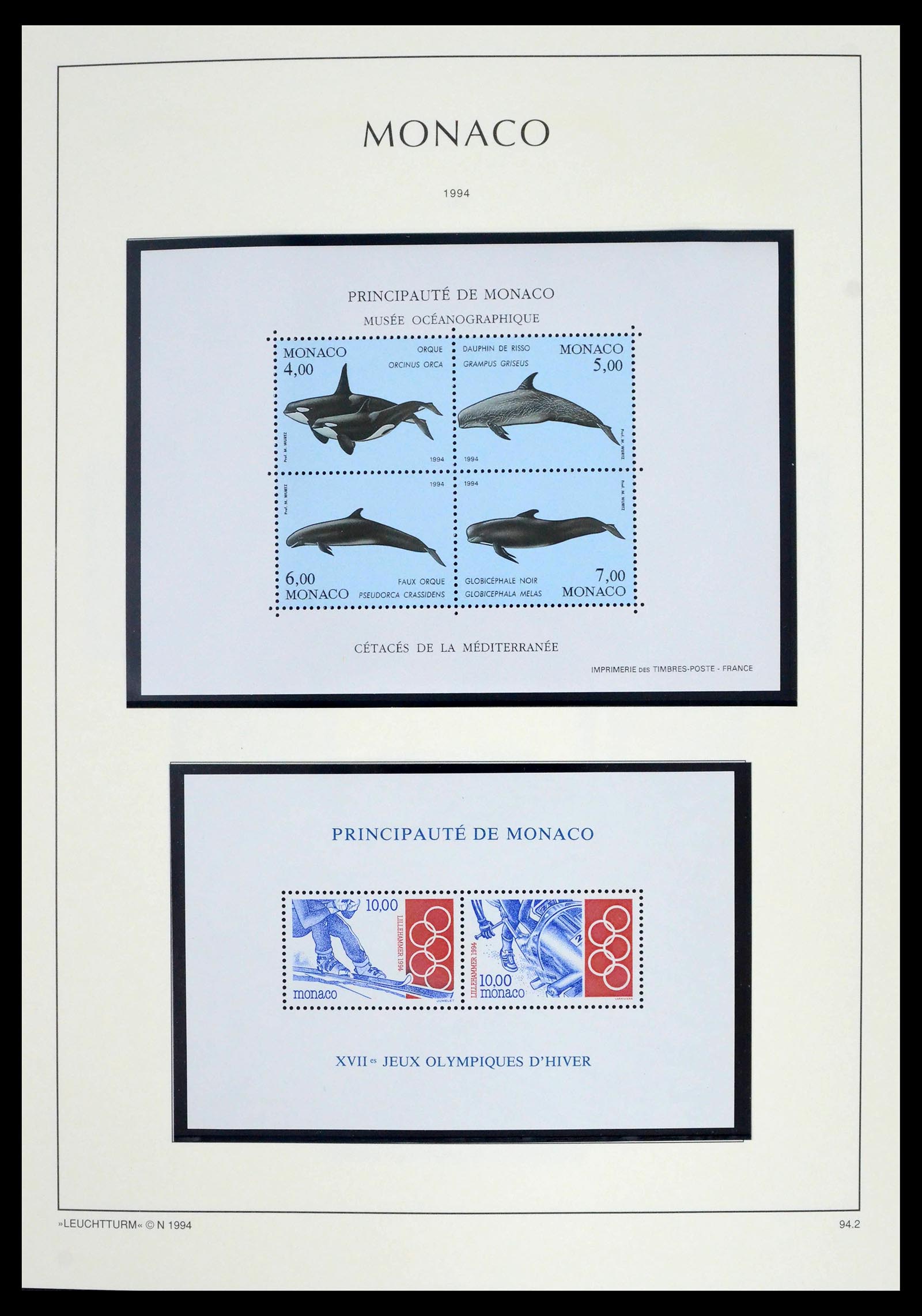 39392 0267 - Postzegelverzameling 39392 Monaco 1885-1999.
