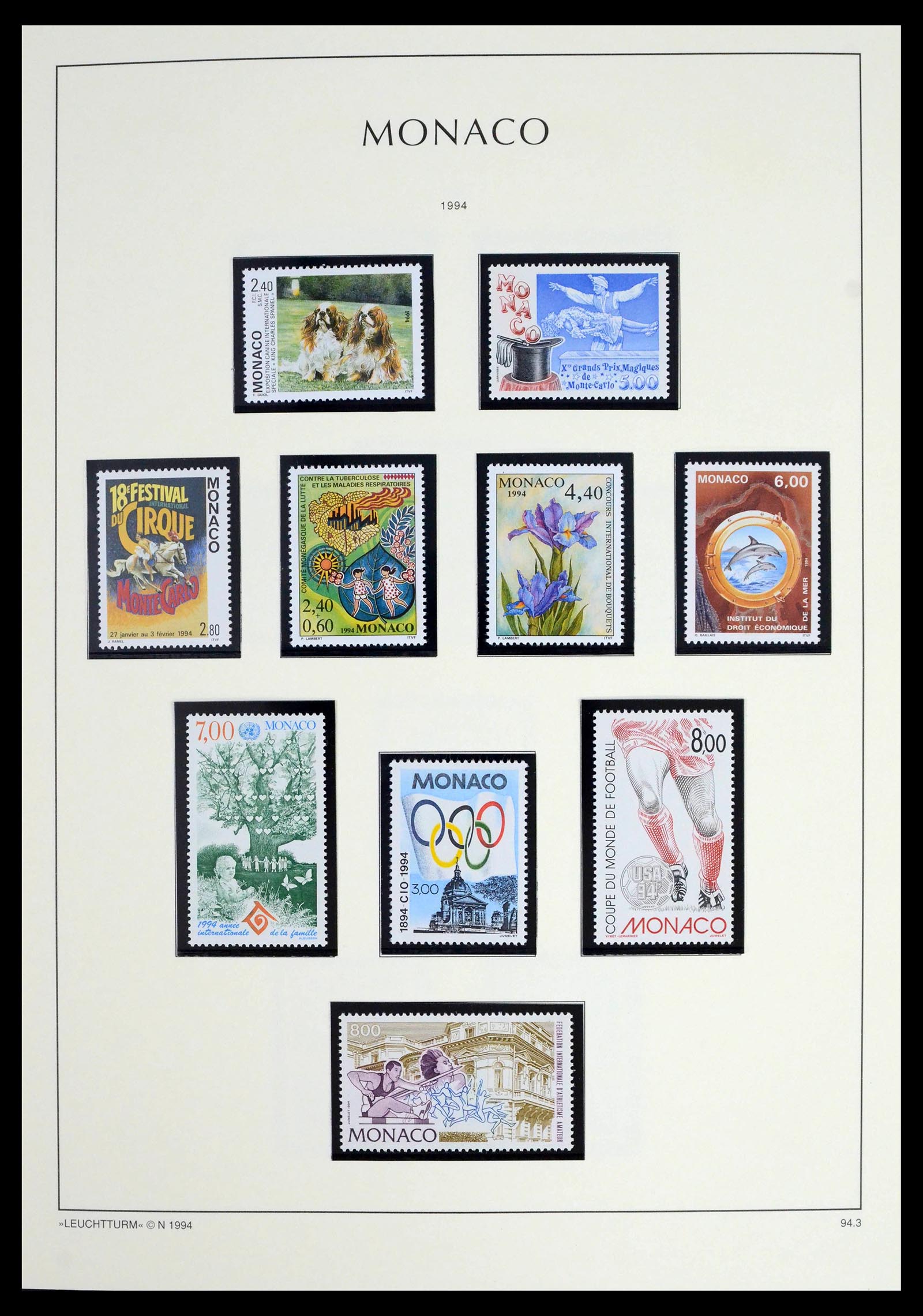 39392 0268 - Postzegelverzameling 39392 Monaco 1885-1999.