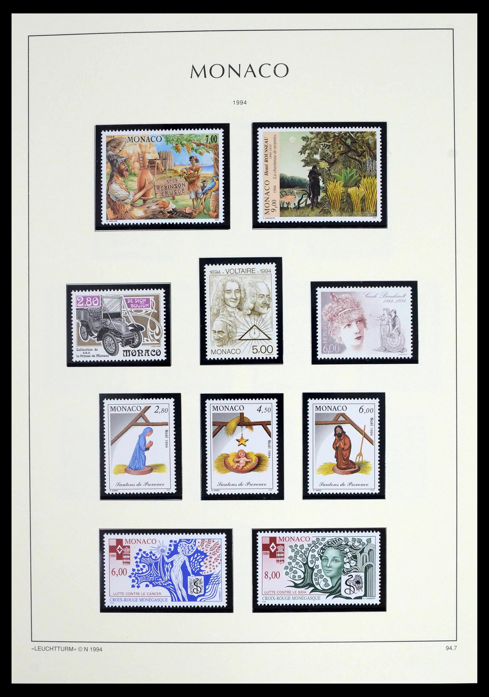 39392 0273 - Postzegelverzameling 39392 Monaco 1885-1999.