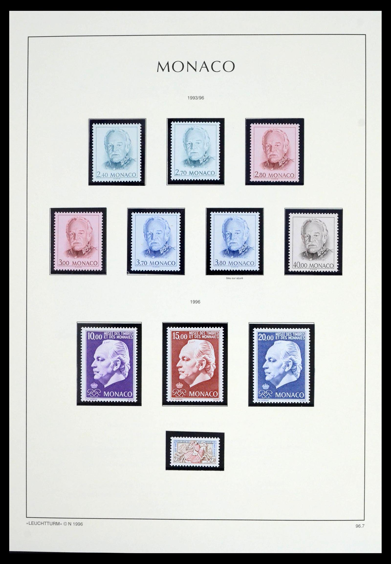 39392 0287 - Postzegelverzameling 39392 Monaco 1885-1999.