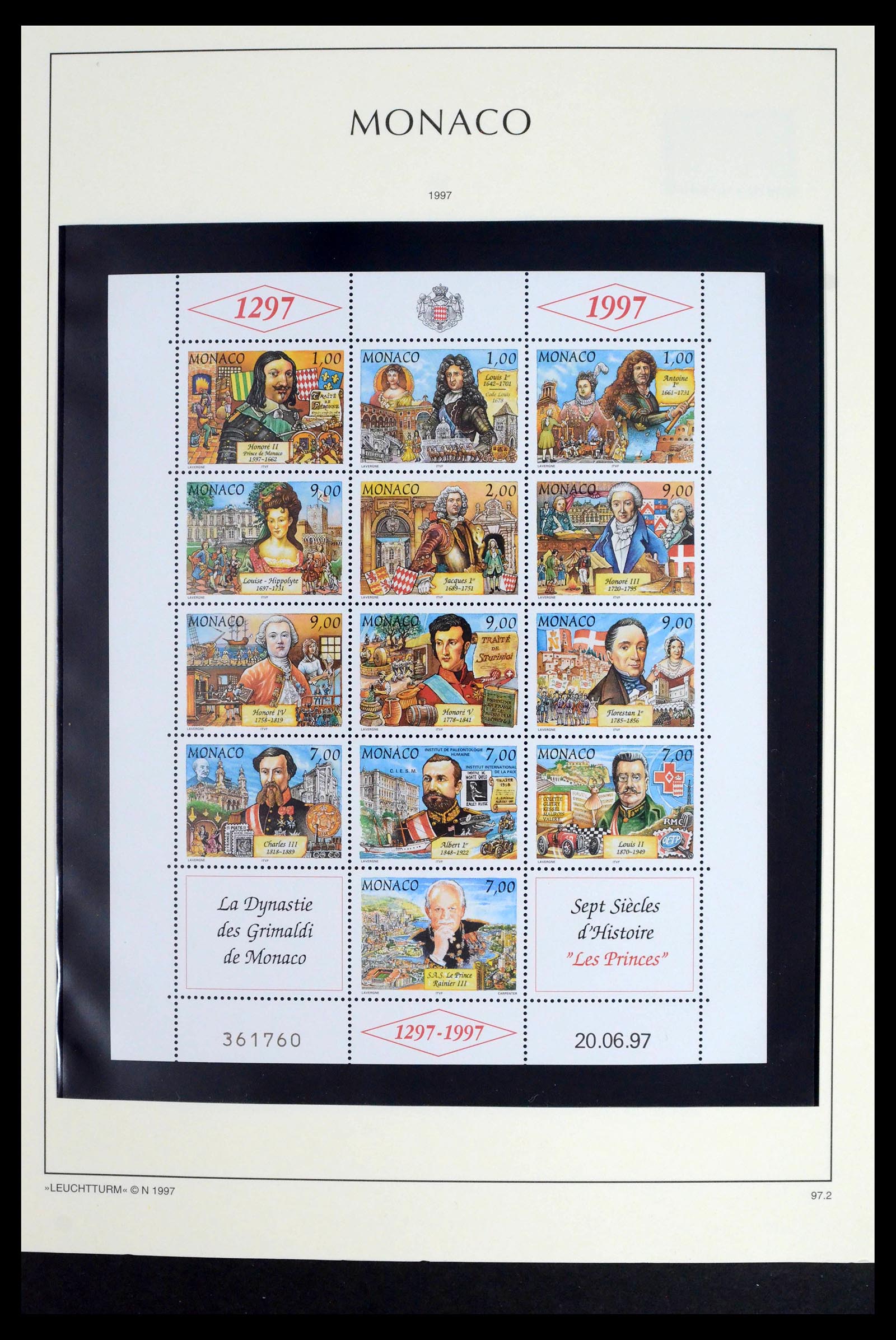 39392 0290 - Postzegelverzameling 39392 Monaco 1885-1999.