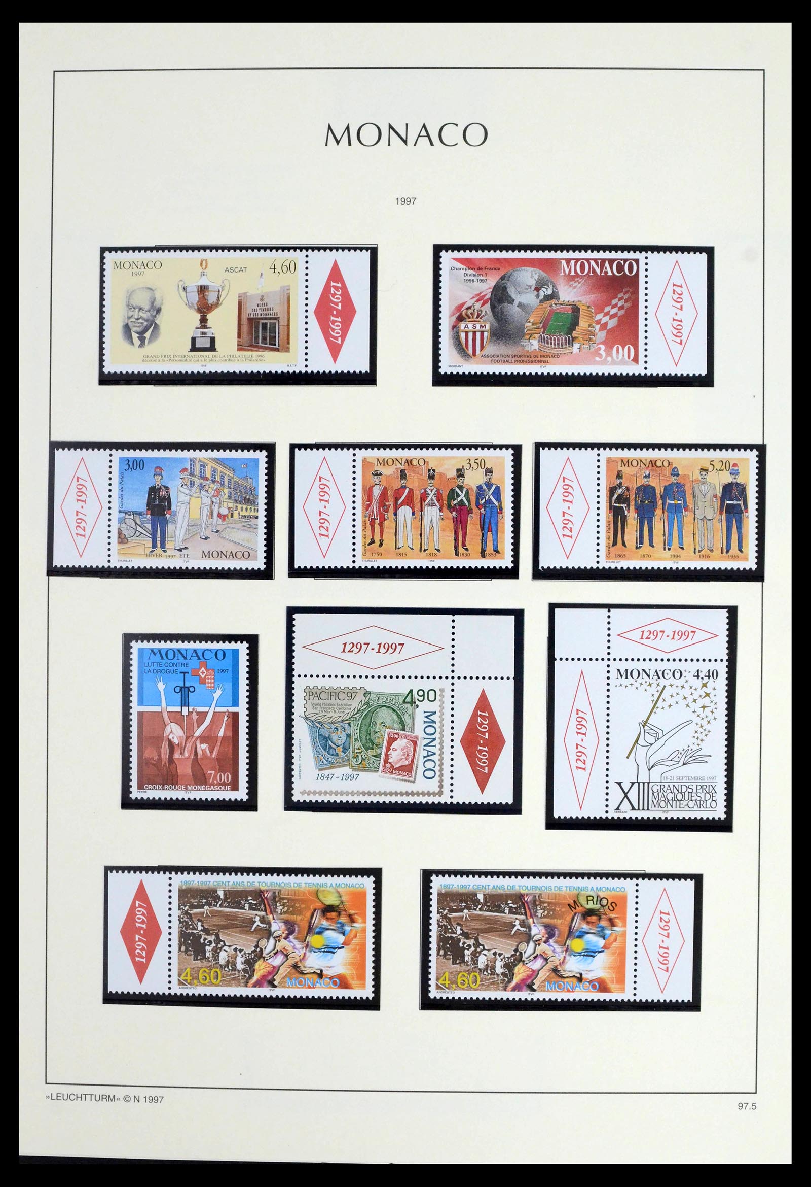 39392 0294 - Postzegelverzameling 39392 Monaco 1885-1999.