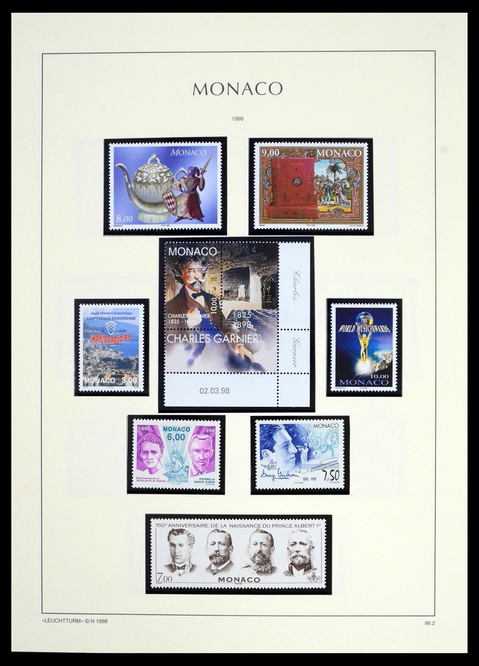 39392 0302 - Postzegelverzameling 39392 Monaco 1885-1999.