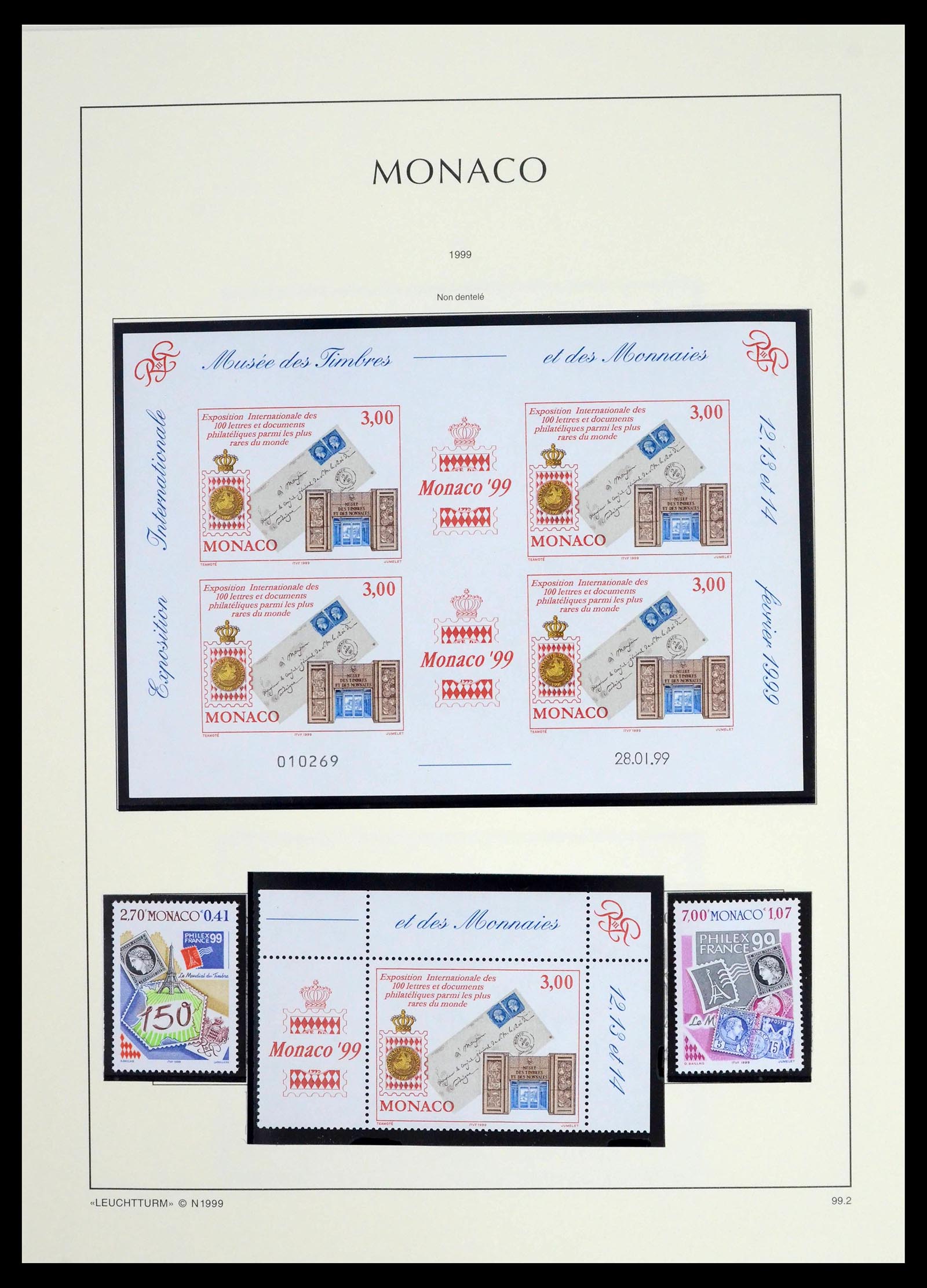 39392 0311 - Postzegelverzameling 39392 Monaco 1885-1999.