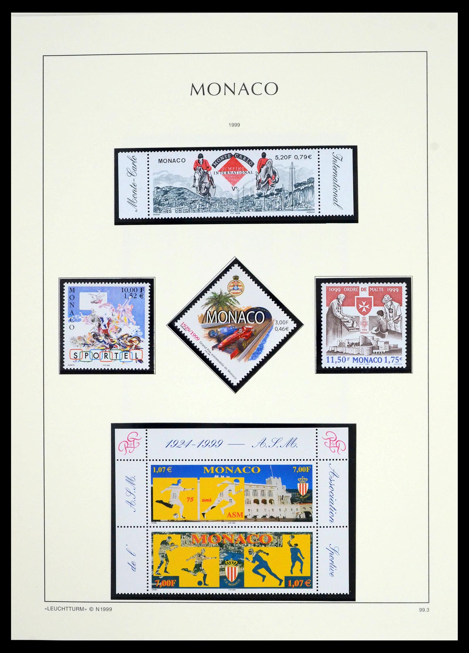 39392 0312 - Postzegelverzameling 39392 Monaco 1885-1999.