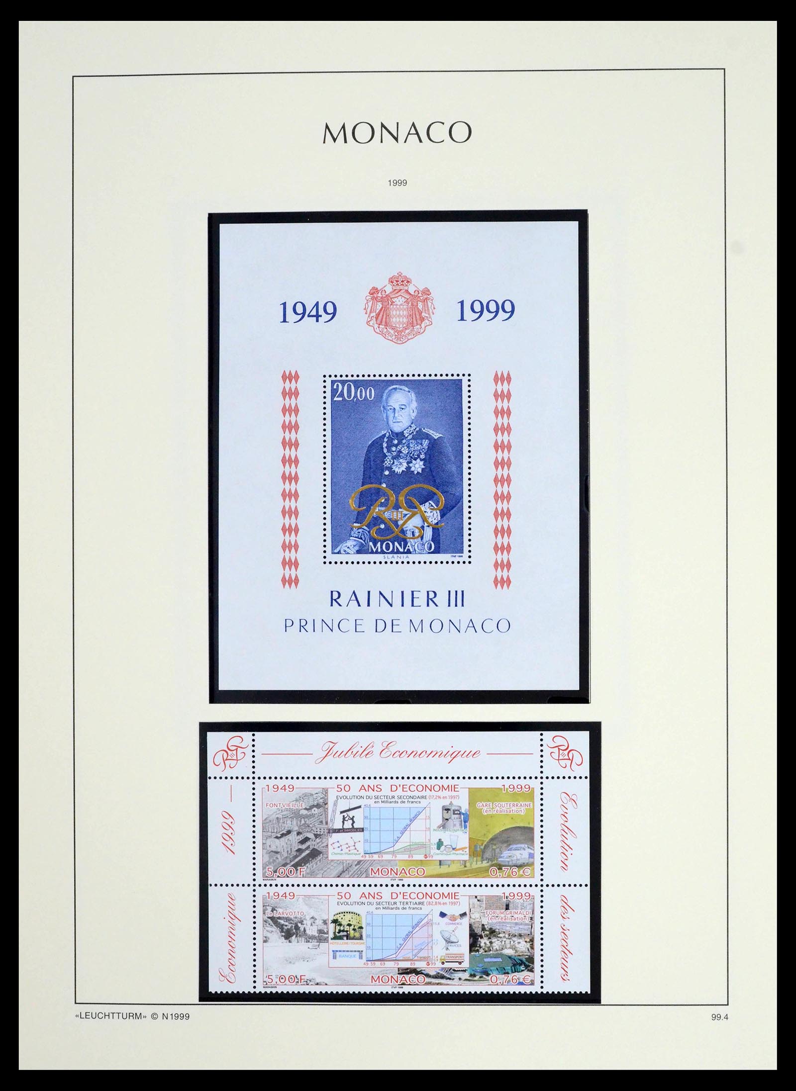 39392 0313 - Postzegelverzameling 39392 Monaco 1885-1999.