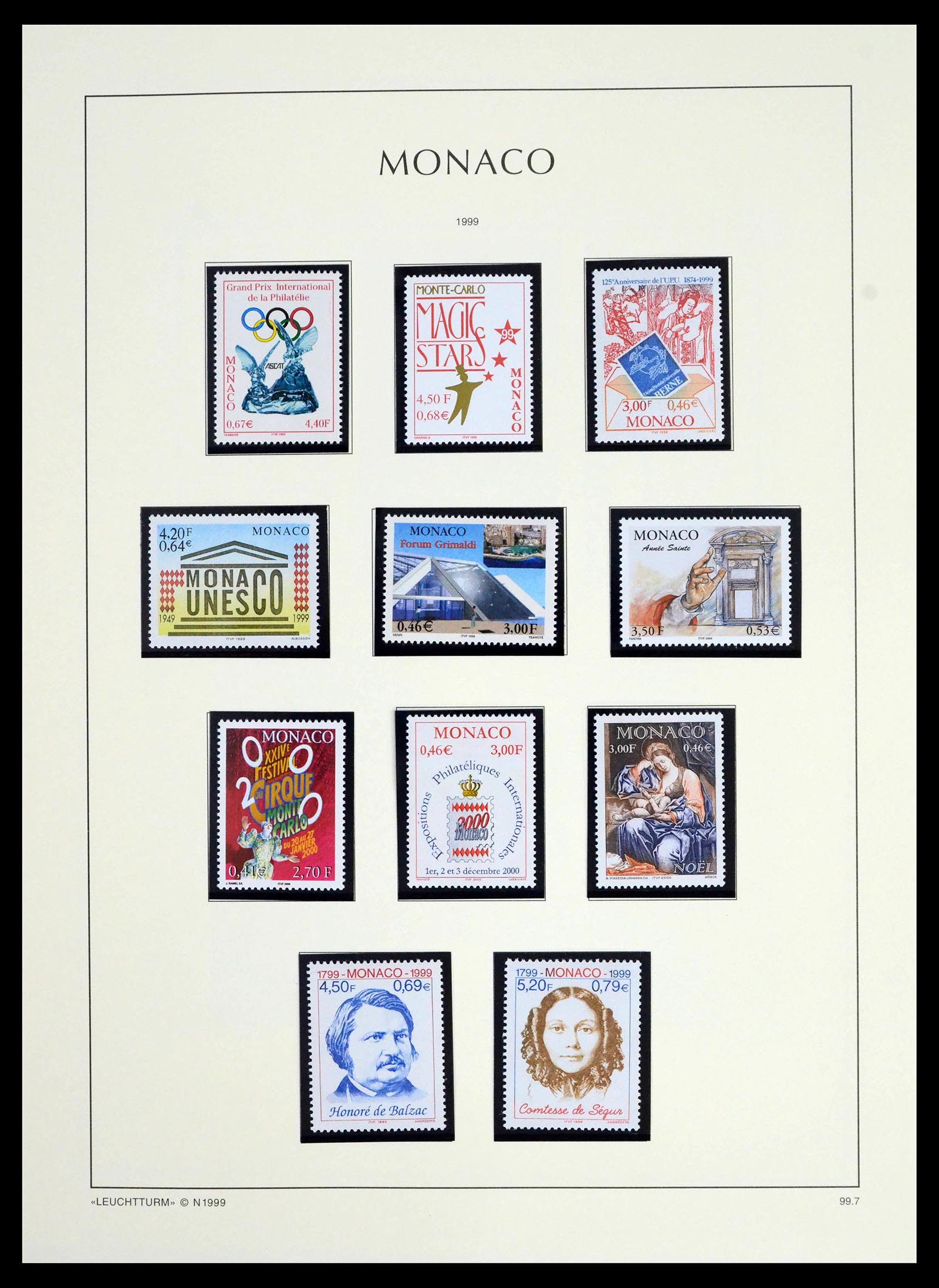 39392 0316 - Postzegelverzameling 39392 Monaco 1885-1999.