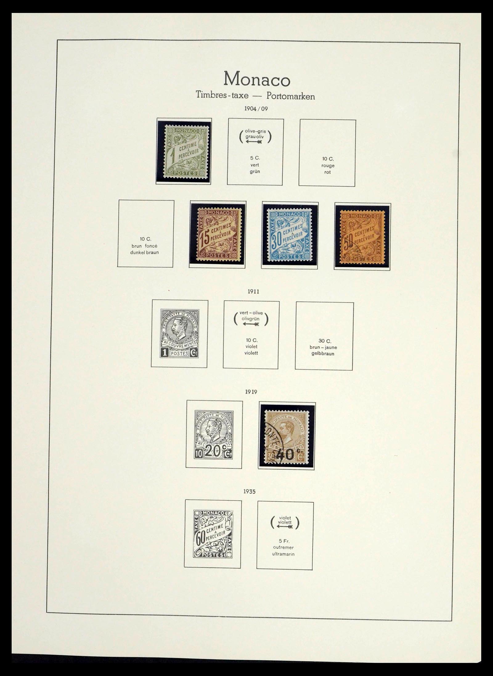 39392 0318 - Postzegelverzameling 39392 Monaco 1885-1999.