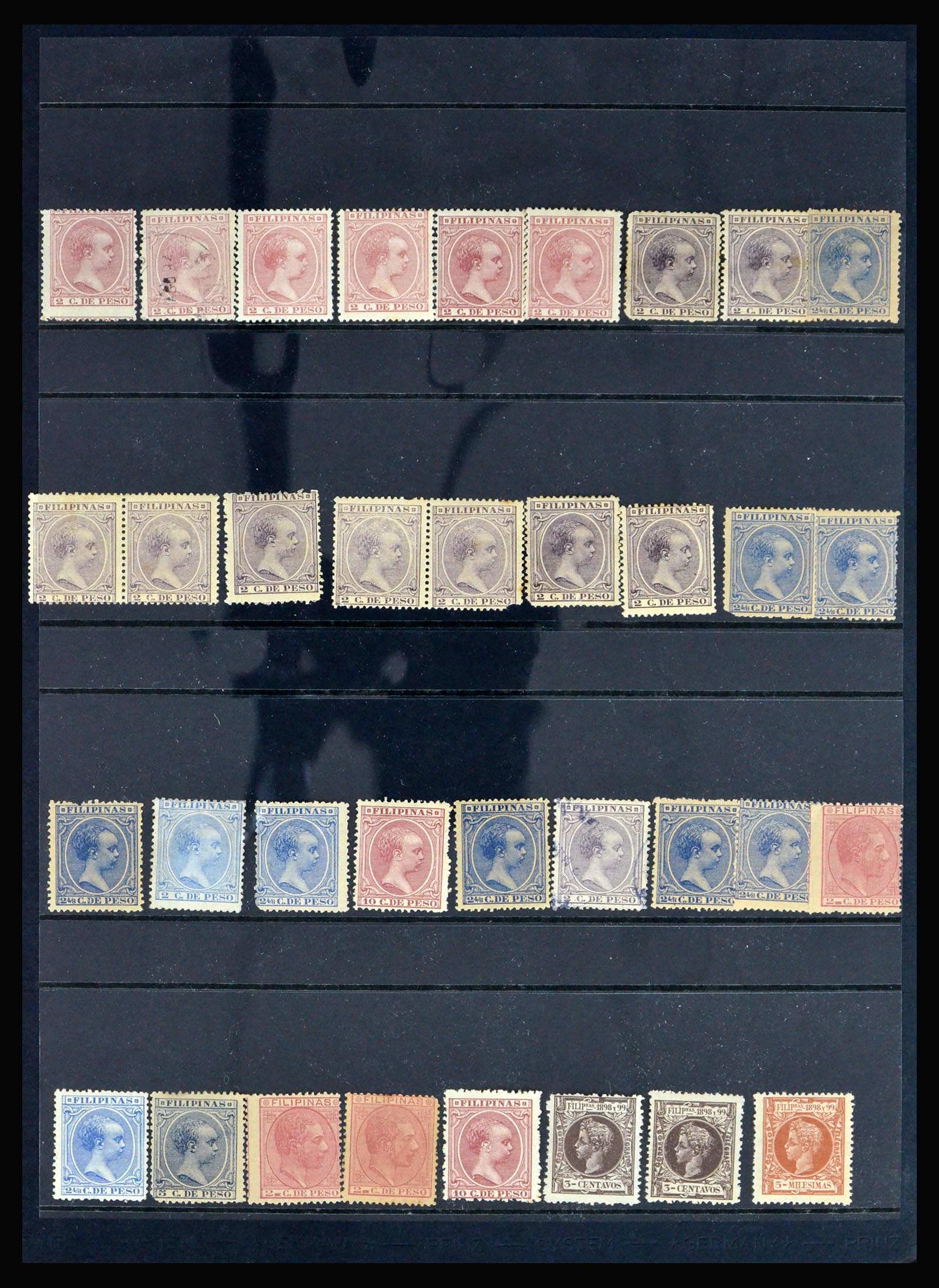 39397 0001 - Stamp collection 39397 Filipines sortinglot 1894-1975.